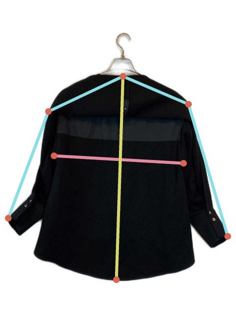 中古・古着通販】ENFOLD (エンフォルド) ジョーゼットノーカラー
