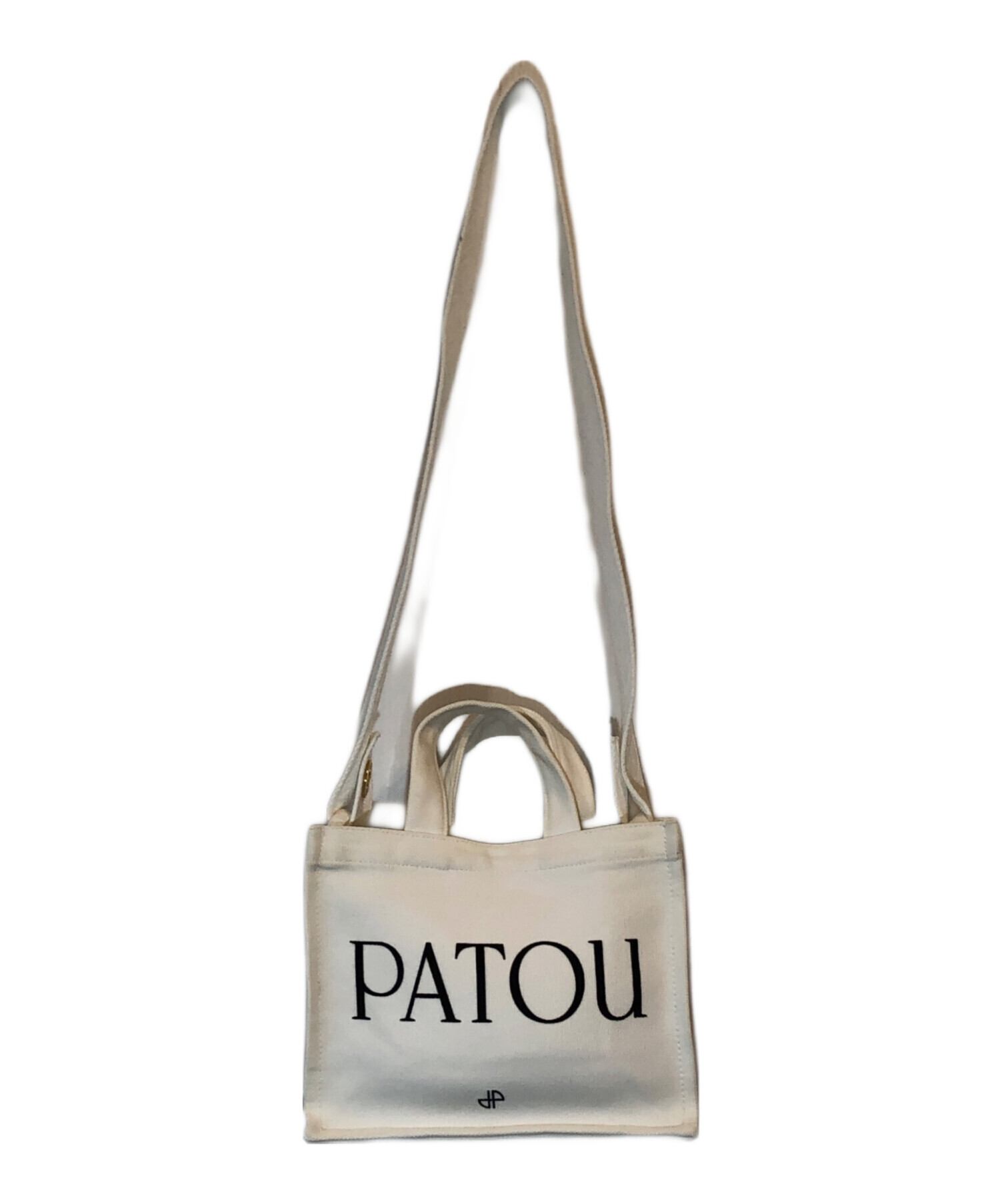 パトゥ PATOU 2wayショルダーバッグ スモール キャンバス トートバッグ 