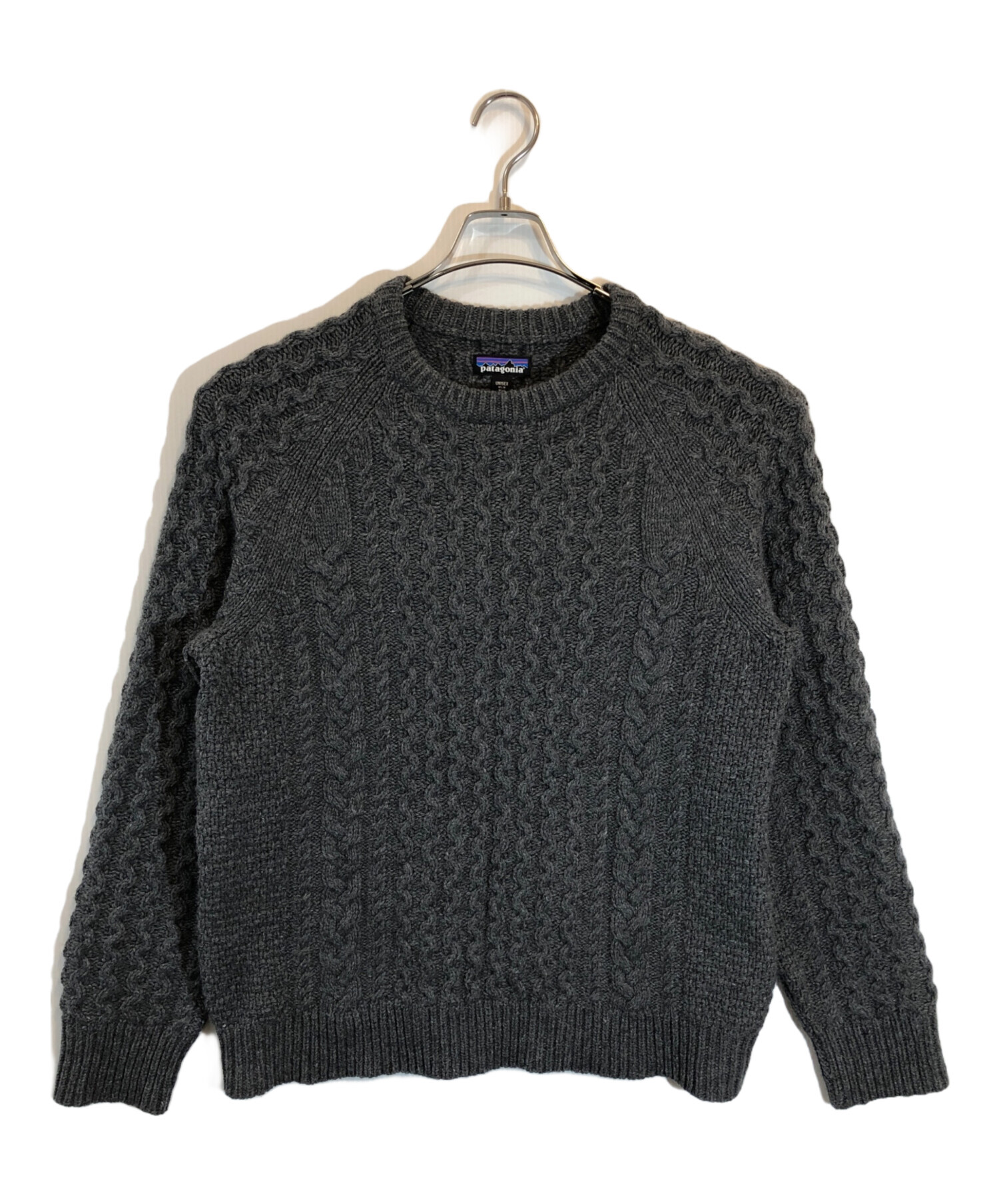 patagonia patagonia グレー ケーブルニット セーター UNISEX メンズS 