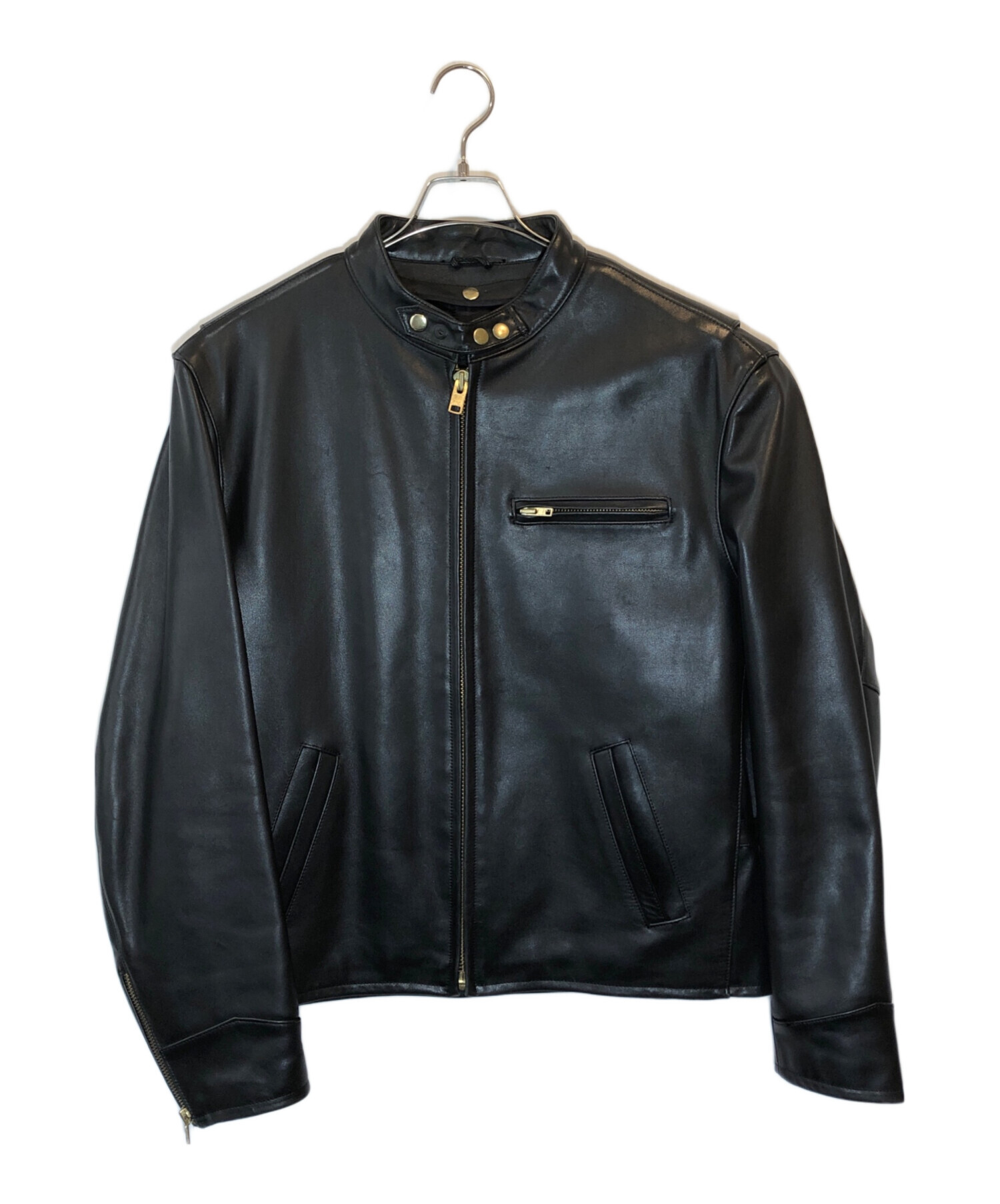 中古・古着通販】MORGAN (モーガン) MOTORCYCLE JACKET ブラック 
