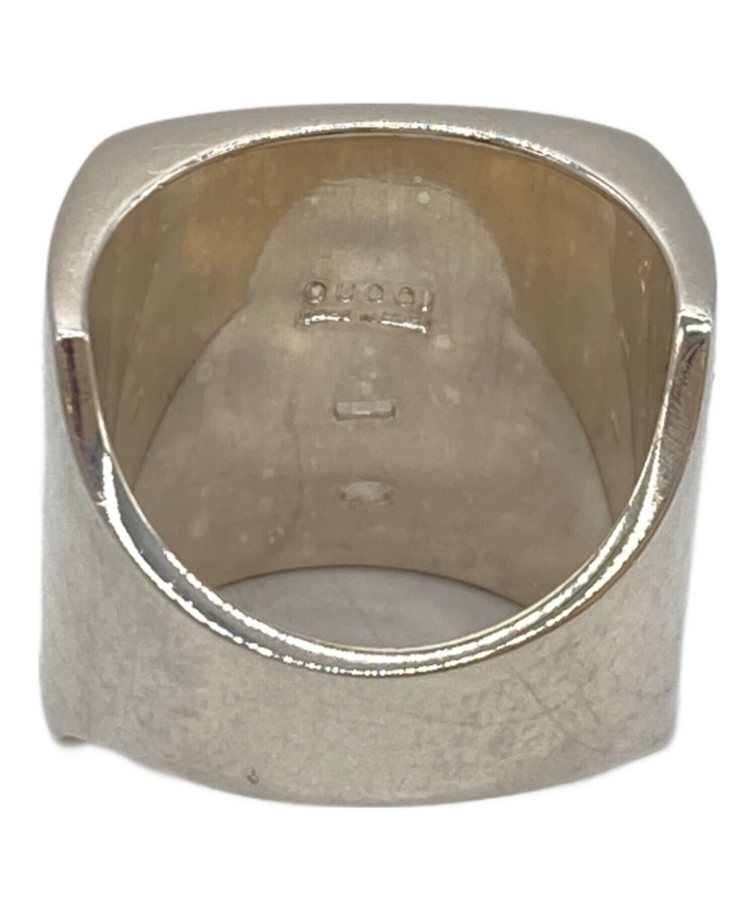 中古・古着通販】GUCCI (グッチ) シグネットリング シルバー サイズ:12