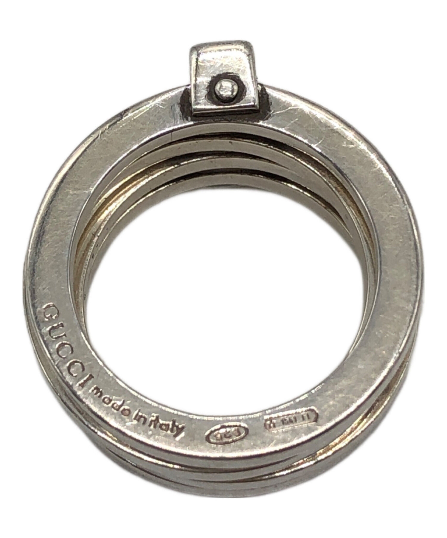 中古・古着通販】GUCCI (グッチ) 4連リング シルバー サイズ:下記参照