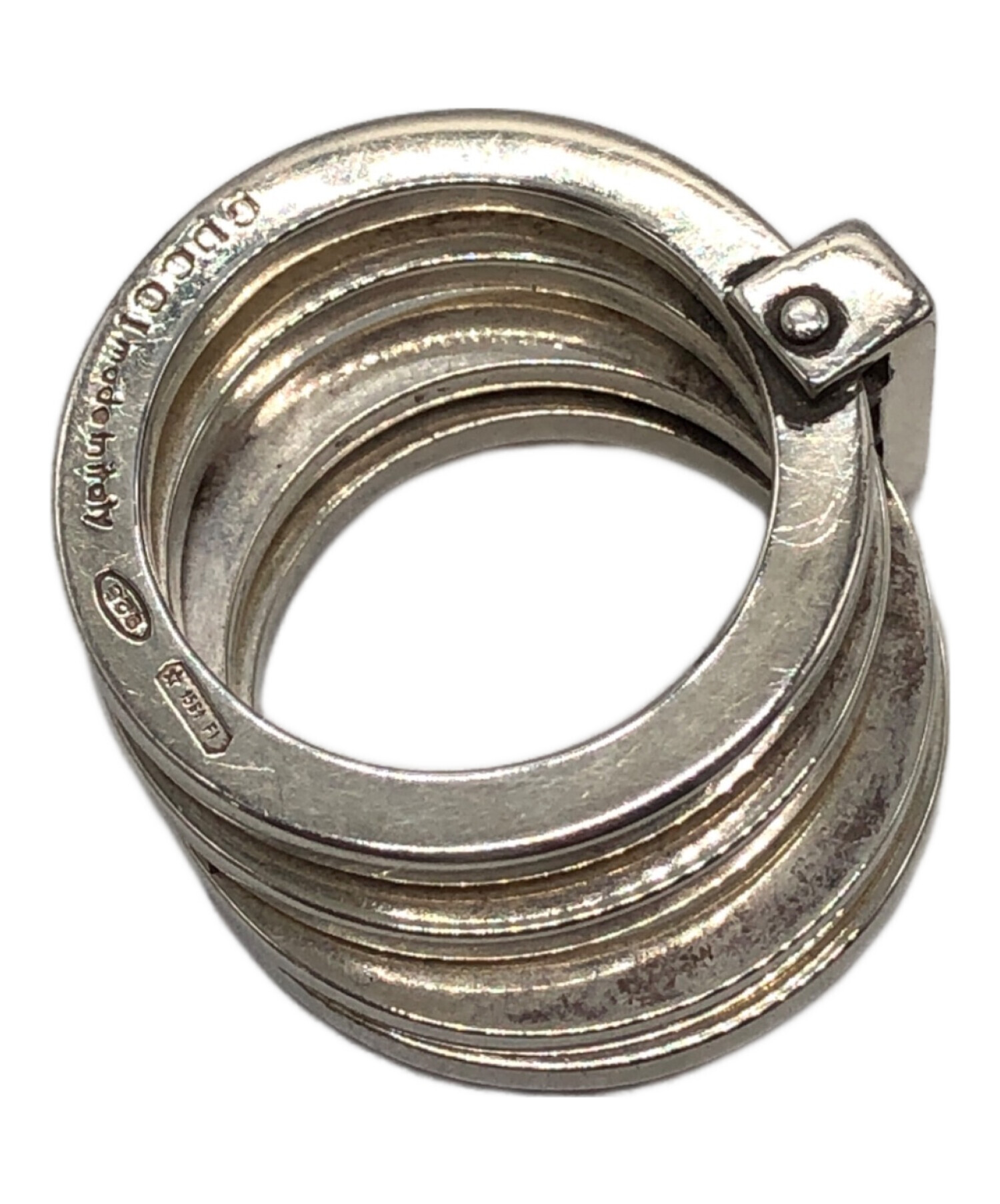 中古・古着通販】GUCCI (グッチ) 4連リング シルバー サイズ:下記参照