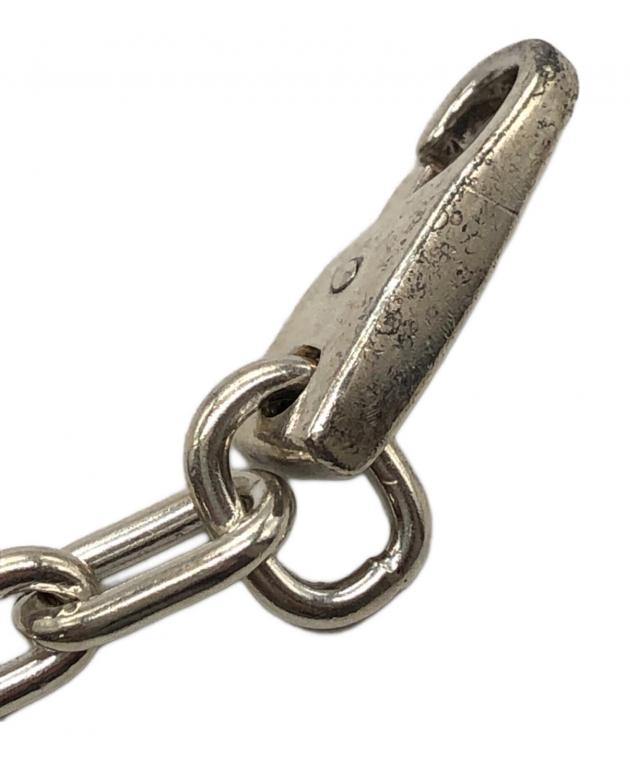 中古・古着通販】GUCCI (グッチ) ロゴプレートブレスレット シルバー