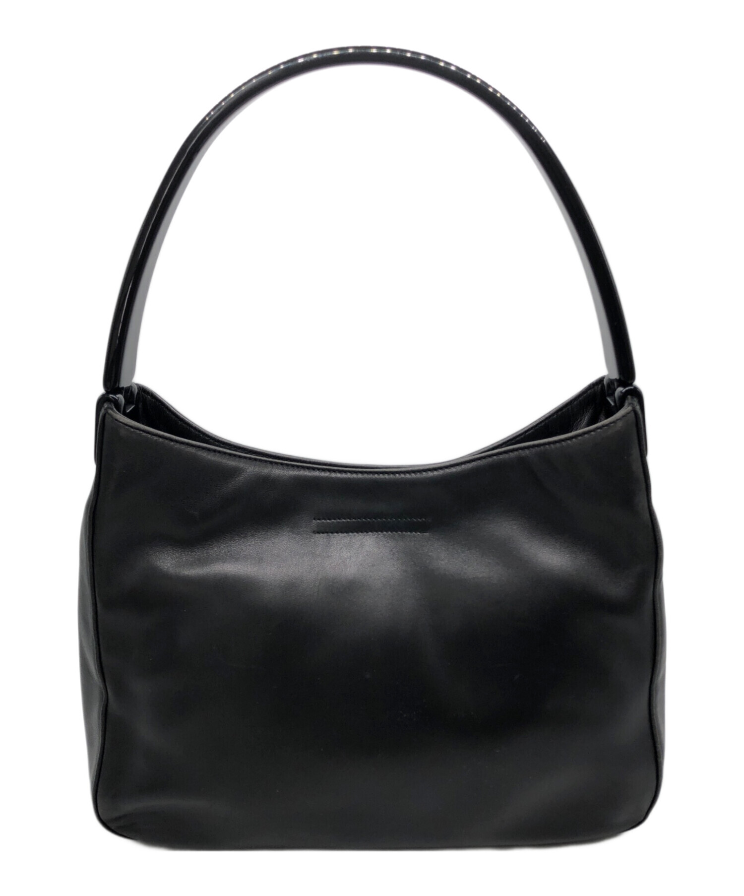 中古・古着通販】PRADA (プラダ) レザーワンショルダーバッグ ブラック 