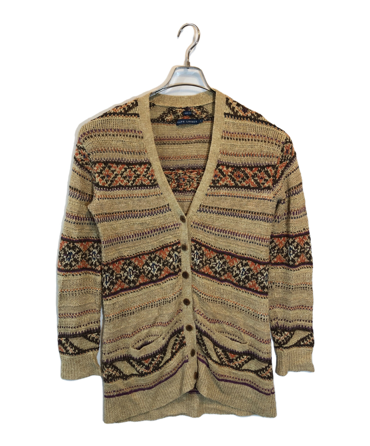 中古・古着通販】RALPH LAUREN (ラルフローレン) hand knit cardigan 