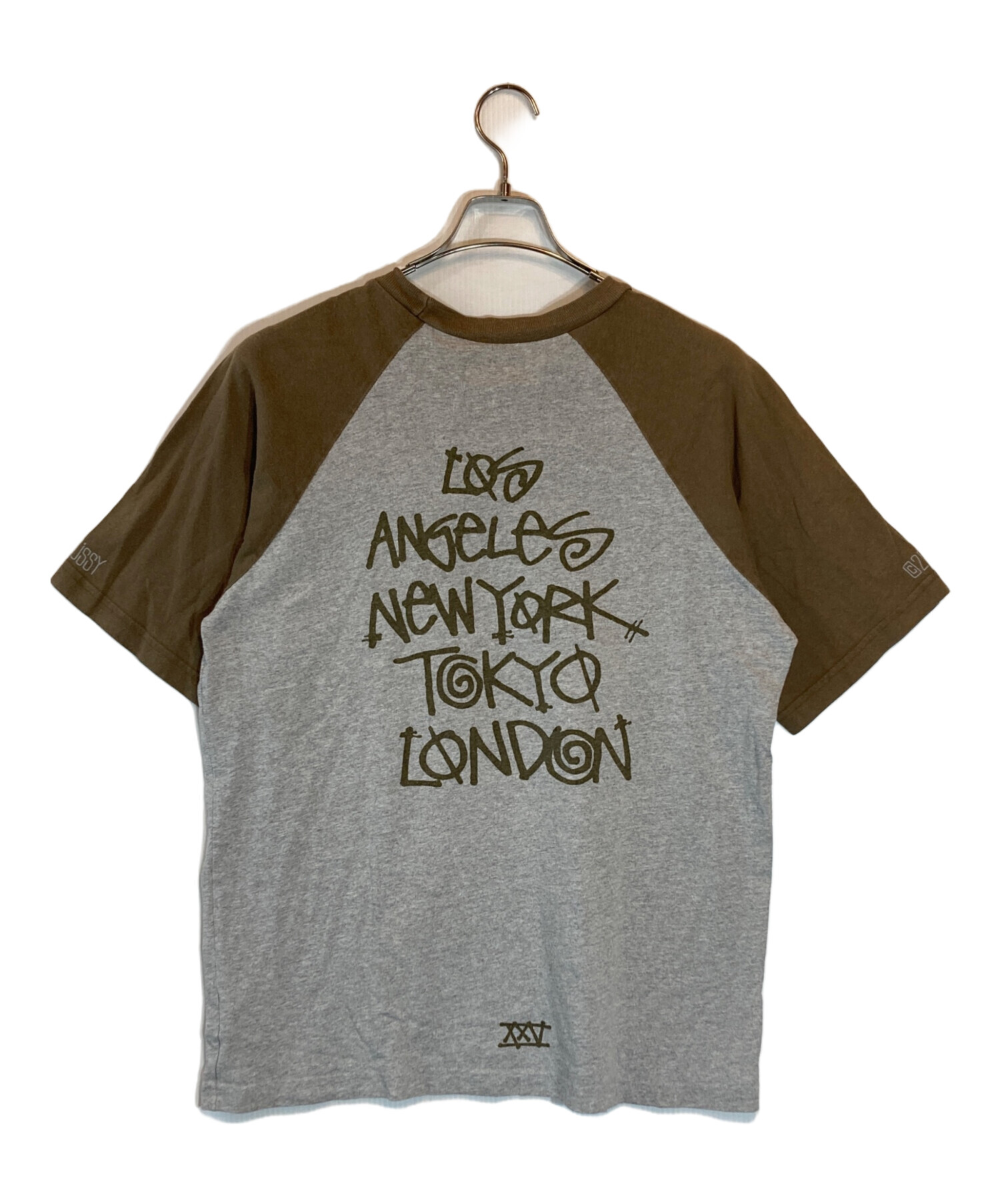 中古・古着通販】stussy (ステューシー) ラグランTシャツ グレー 