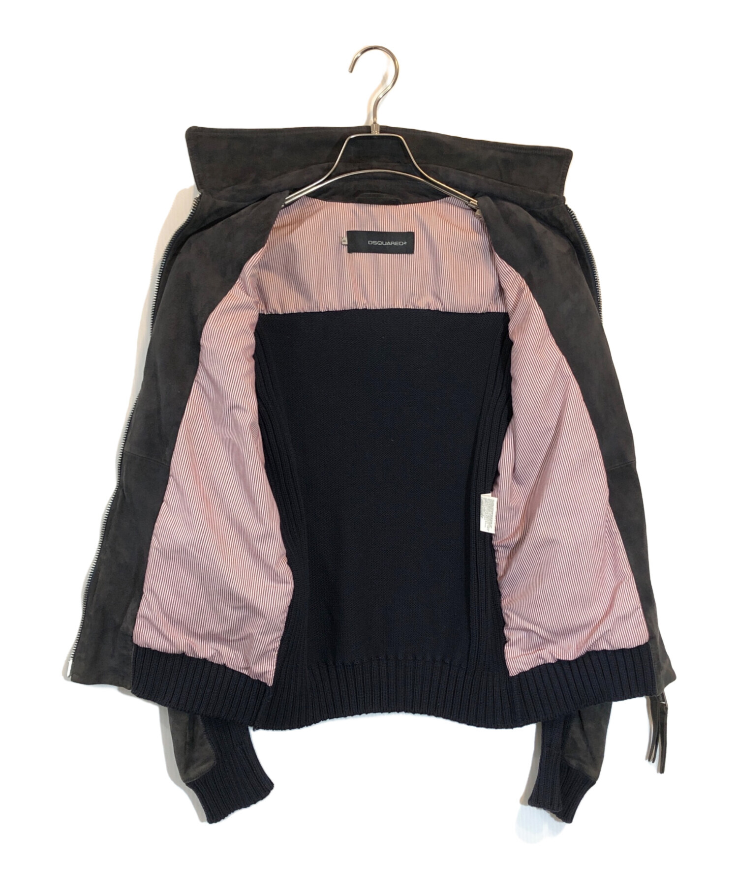 中古・古着通販】DSQUARED2 (ディースクエアード) ニット切替スエード 