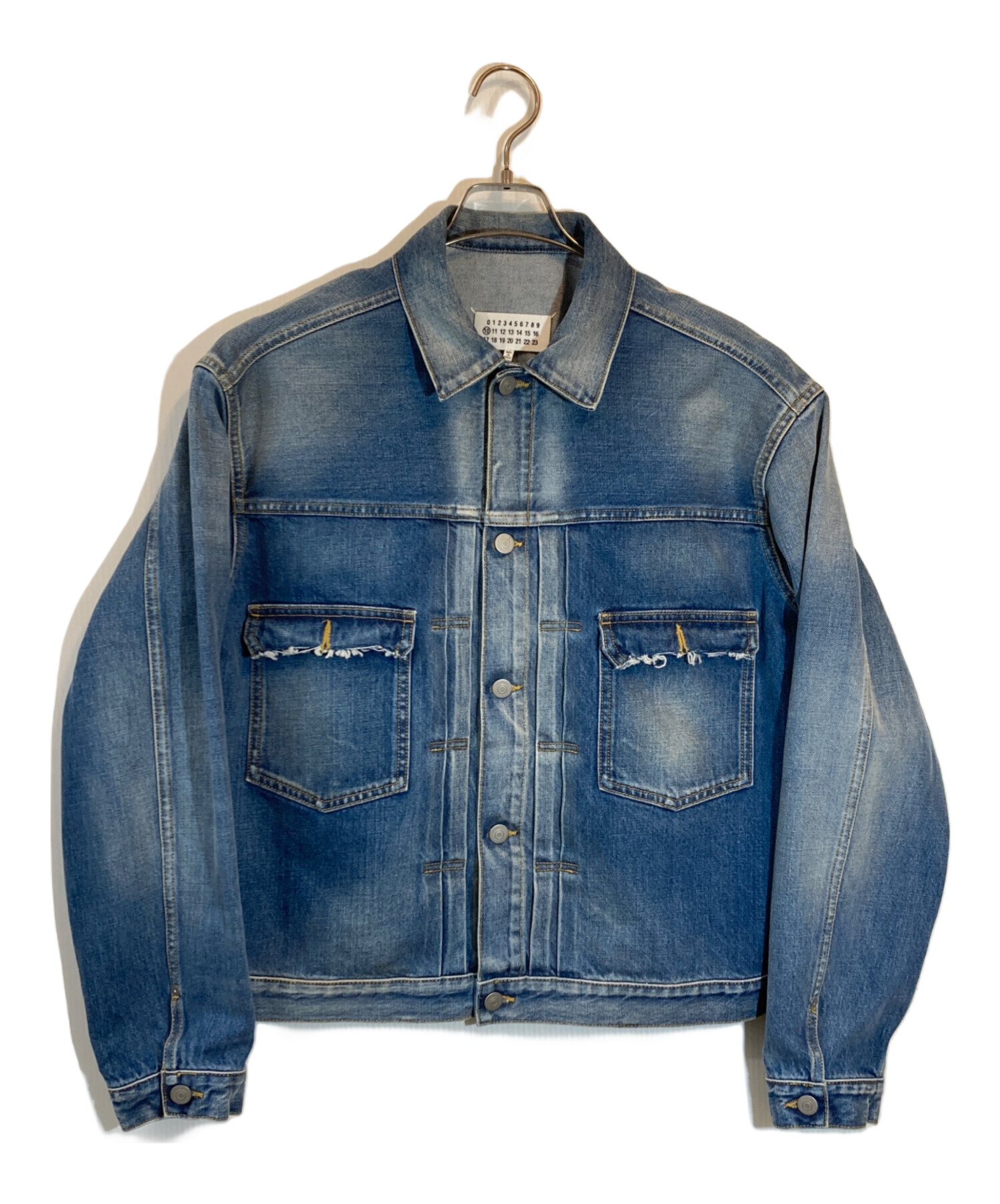 21ssMaison Margiela マルジェラ デニム ジャケットデストロイ 中古・古着通販】Maison Margiela (メゾンマルジェラ) デストロイ