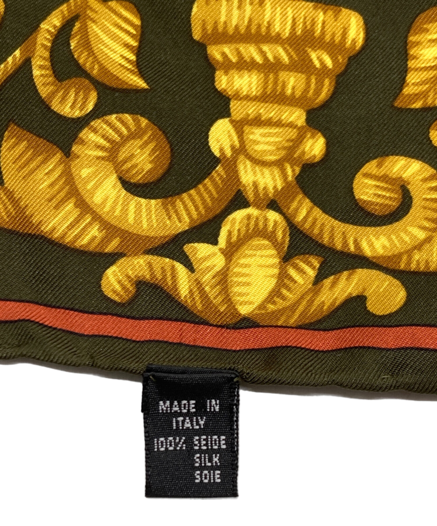 中古・古着通販】LOEWE (ロエベ) 大判シルクスカーフ ベージュ