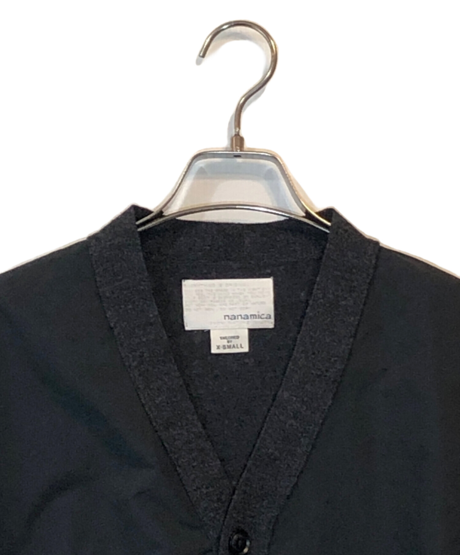中古・古着通販】nanamica (ナナミカ) 切替カーディガン グレー サイズ 