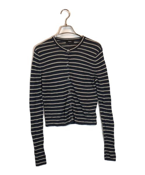 Theory - セオリー ネオ サグ ハーバー クロップド カーディガン S 紺 ネイビー 中古・古着通販】theory (セオリー) Neo Sag Harbor Cropped Cardigan