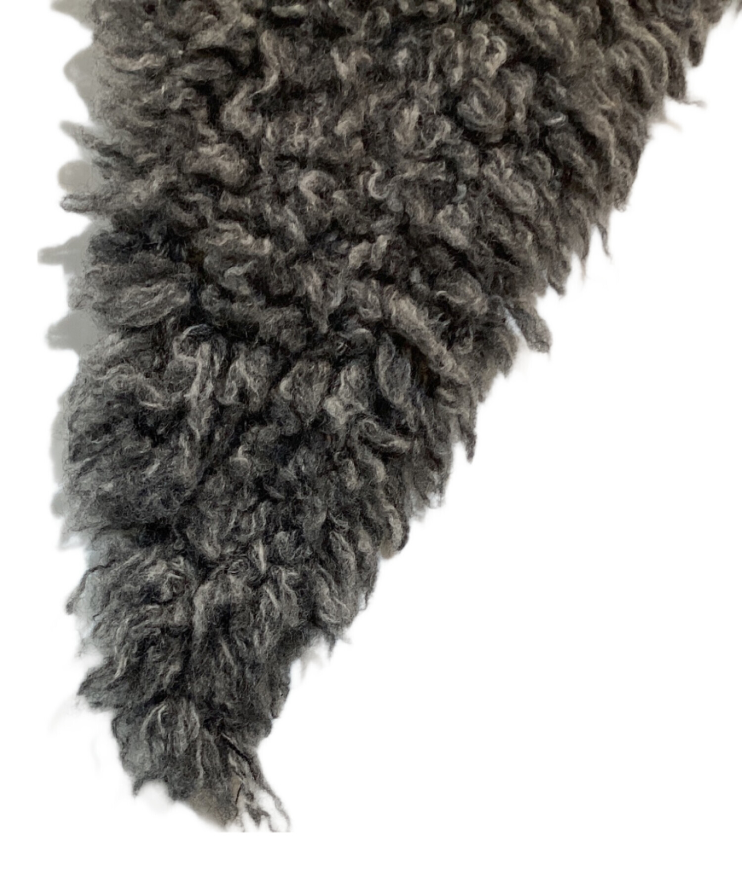 ASAUCE MELER アソースメレ トライアングル テディ ニット ストール ASAUCE MELER アソースメレ トライアングル テディ ニット ストール