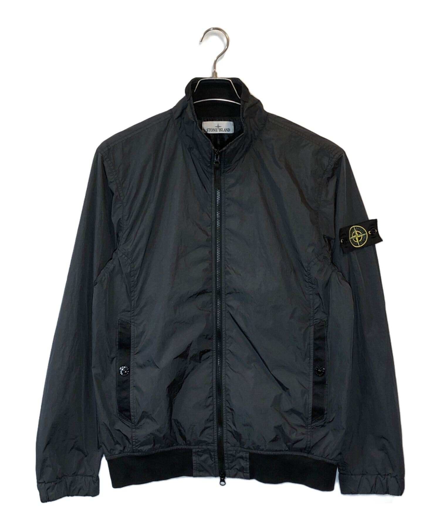 STONE  ボンバージャケット ブラック 中古・古着通販】STONE ISLAND (ストーンアイランド) ボンバー