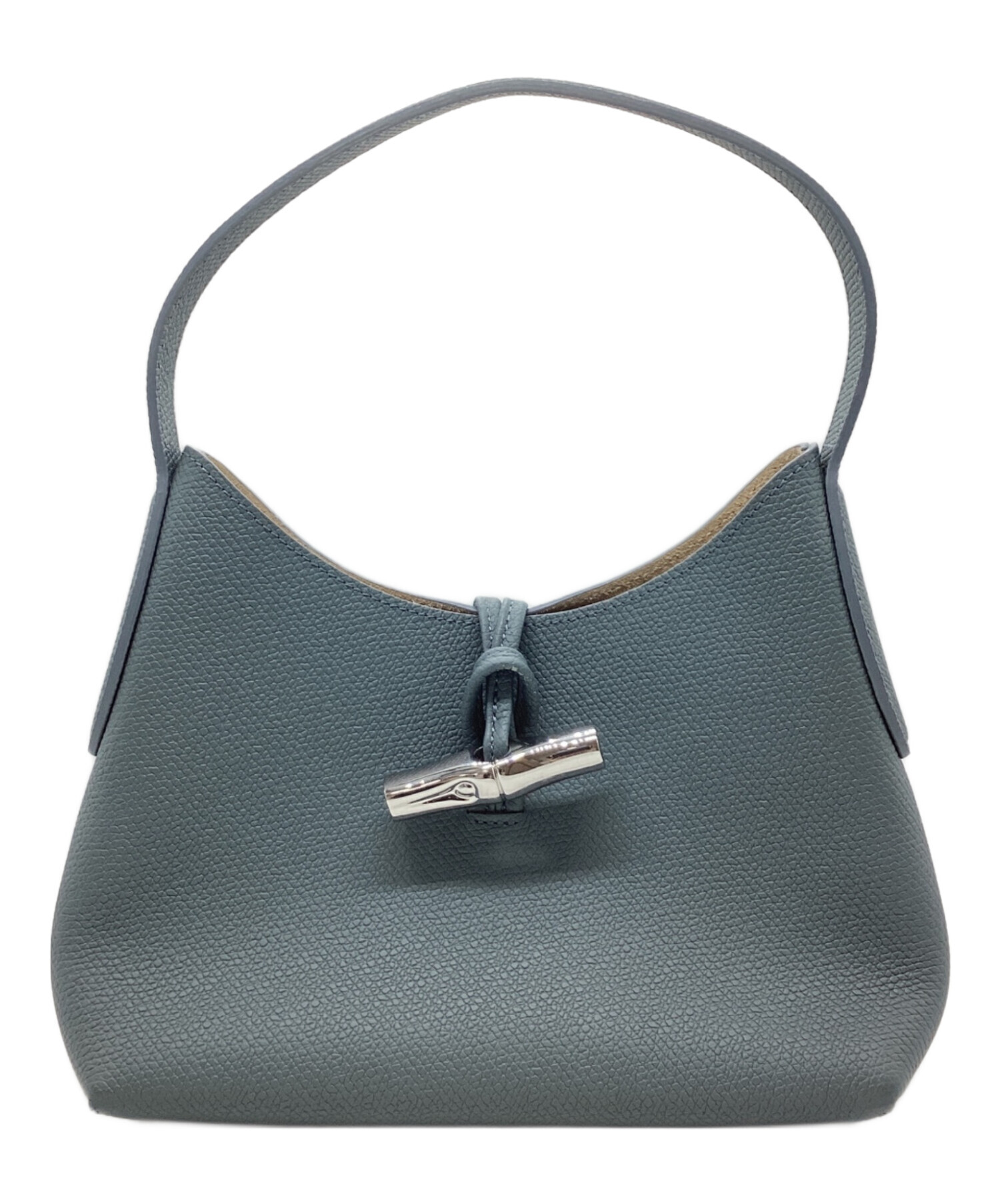 中古・古着通販】LONGCHAMP (ロンシャン) ロゾレザーハンドバッグ