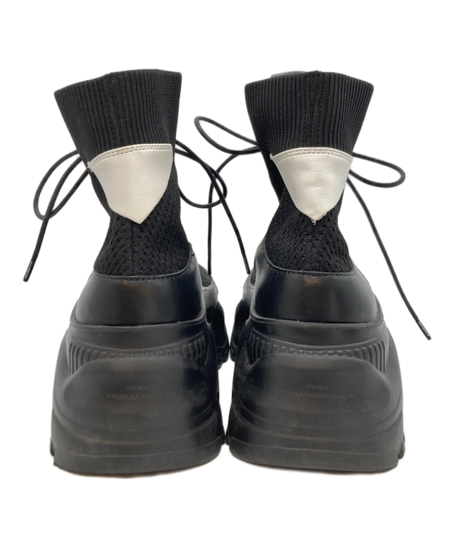 マーガレット MAISON MAVERICK PRESENTS 】チャンキーソールニットスニーカー