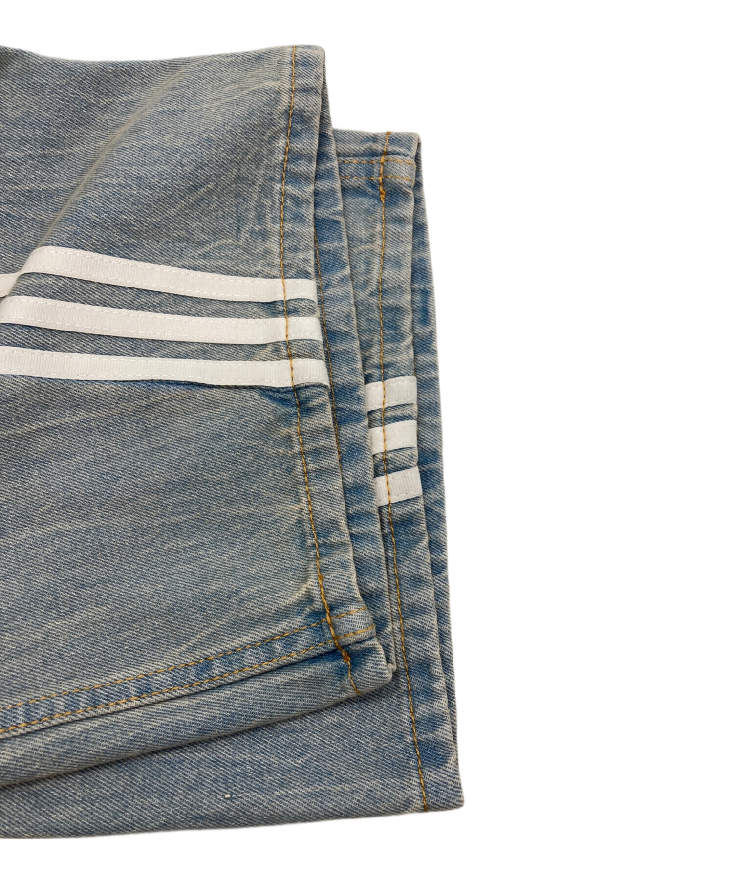 中古・古着通販】adidas (アディダス) デニムパンツ インディゴ サイズ