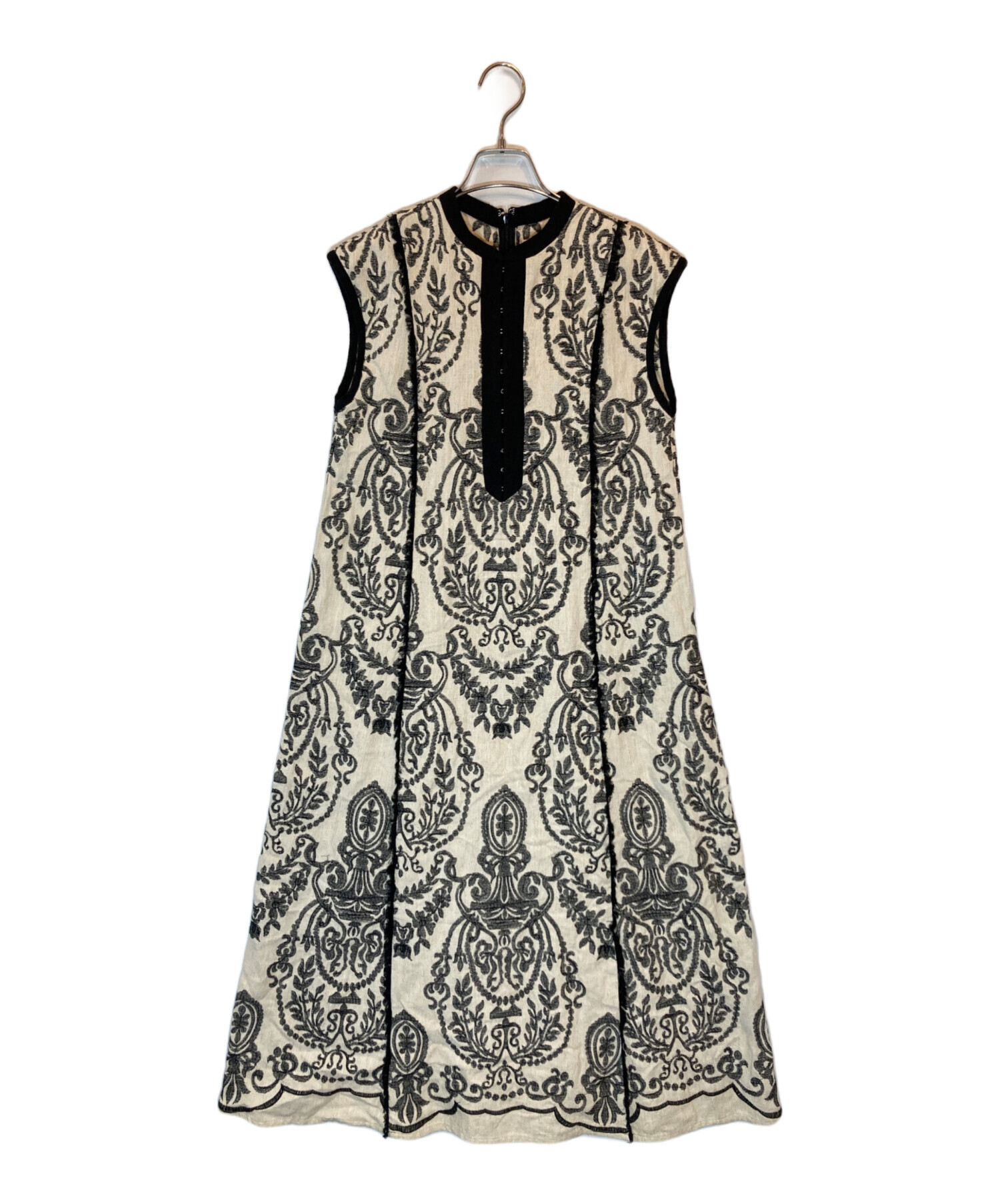中古・古着通販】AMERI (アメリ) ダマスクワンピース アイボリー