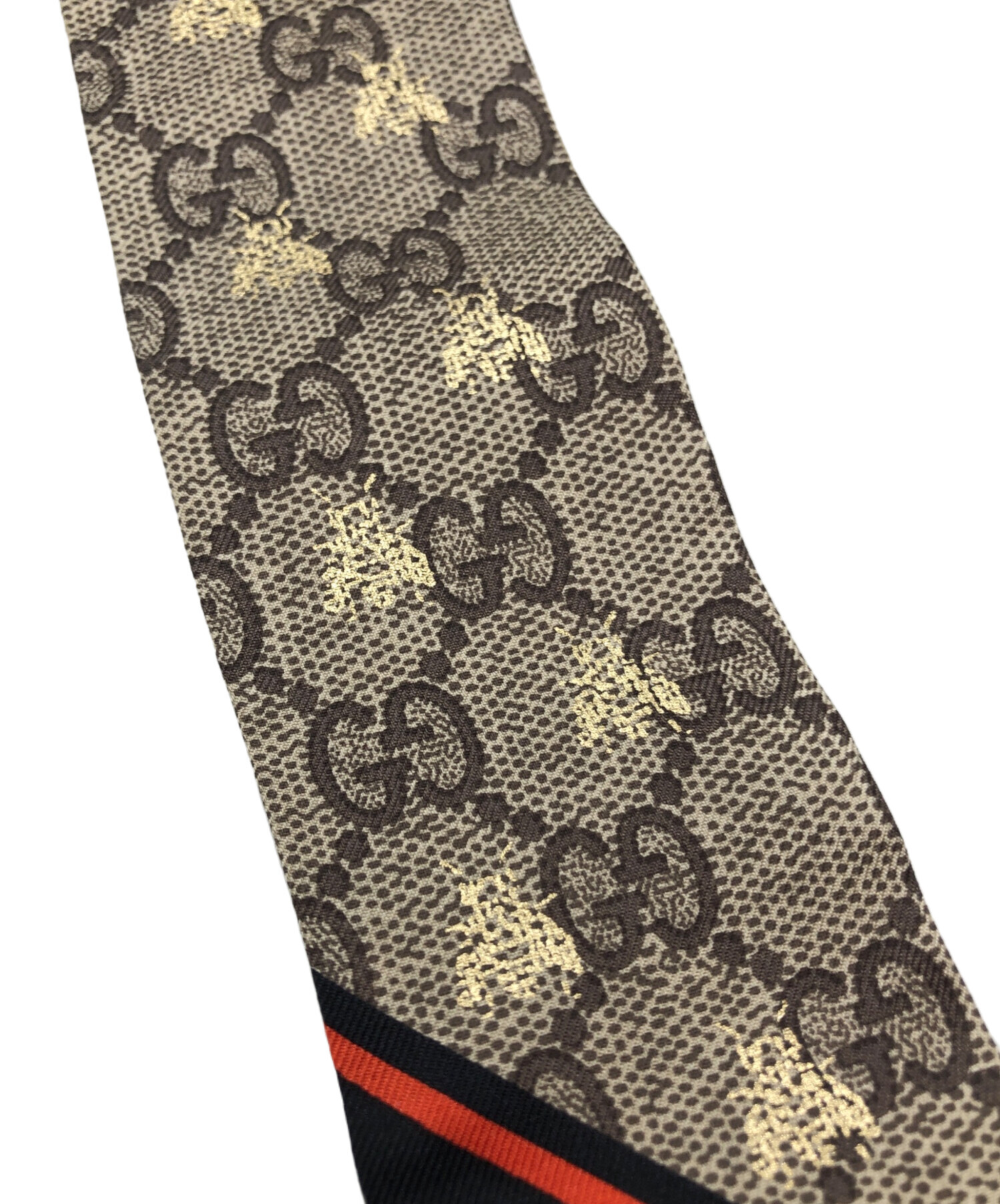 中古・古着通販】GUCCI (グッチ) GGビー ハチ シルク ネックボウ