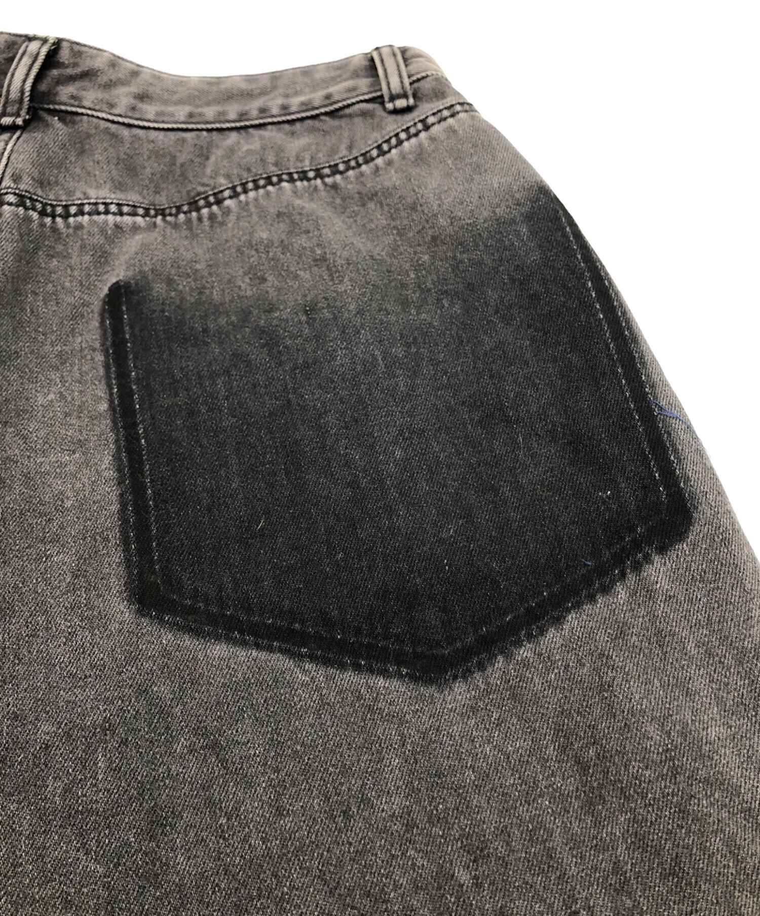 中古・古着通販】machatt (マチャット) タックデニムハーフパンツ