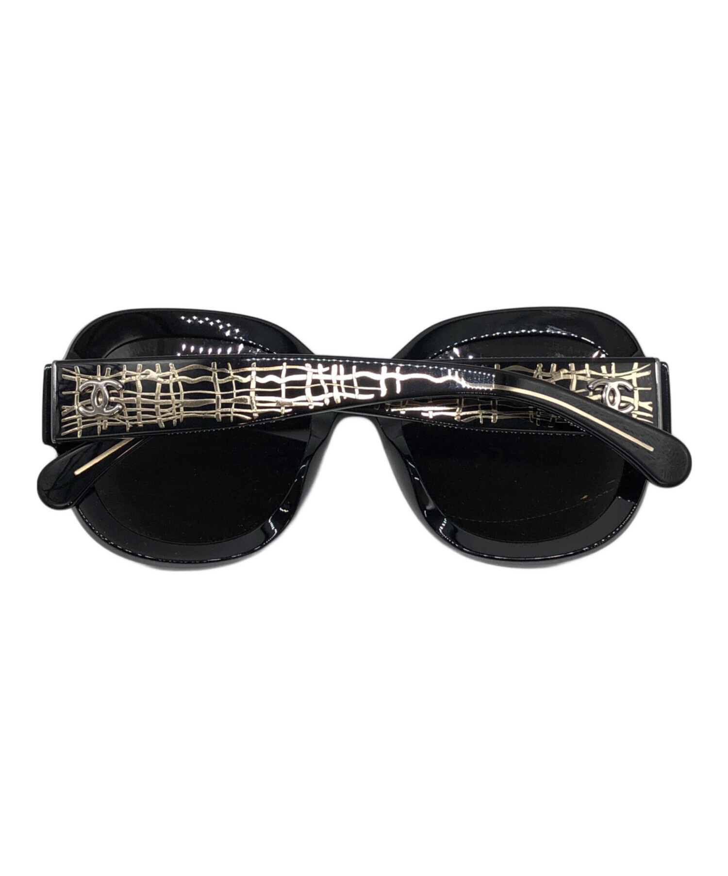CHANEL シャネル サングラス  黒 【古着】【中古】【送料無料】 中古・古着通販】CHANEL (シャネル) ココパールサングラス ブラック