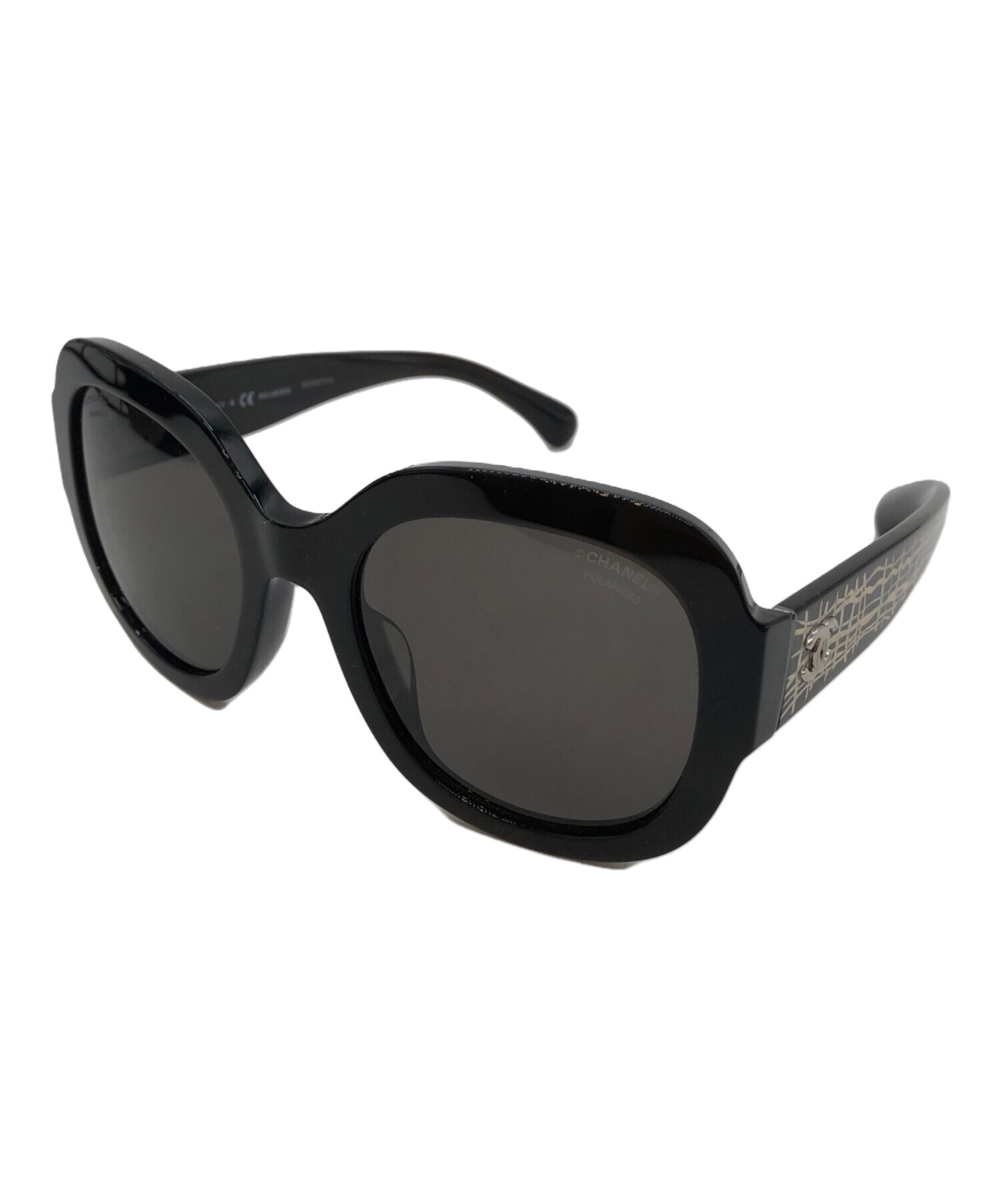 CHANEL シャネル サングラス - 黒xクリア 【古着】【中古】 中古・古着通販】CHANEL (シャネル) ココパールサングラス ブラック