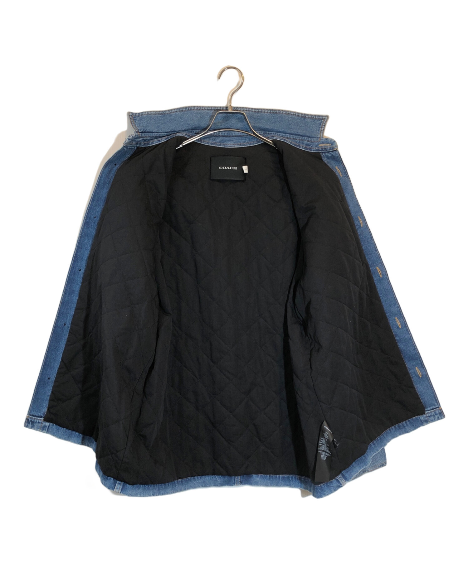 中古・古着通販】COACH (コーチ) ロゴ刺繍デニムジャケット インディゴ