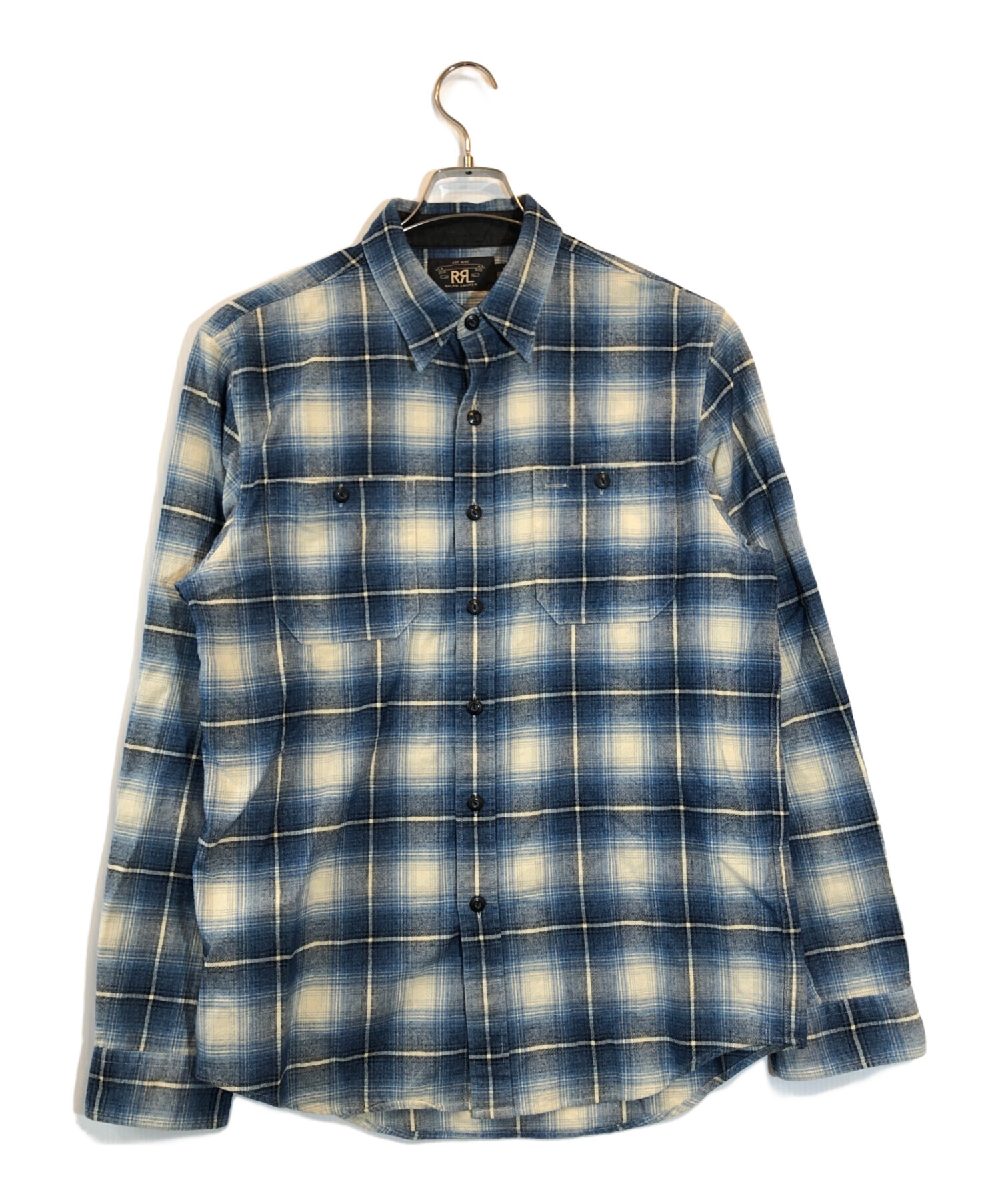 RRL / ダブルアールエル ： オンブレ チェックシャツ RRL オンブレ