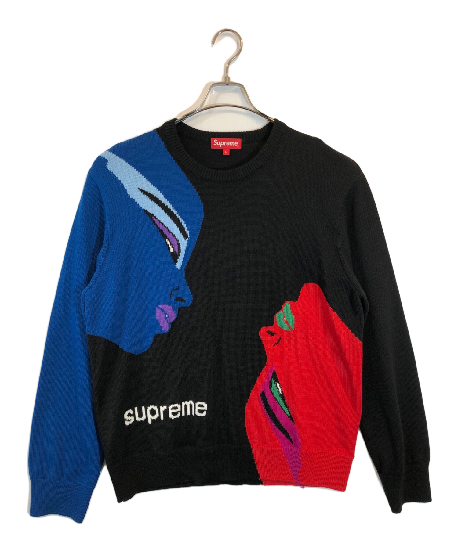 中古・古着通販】Supreme (シュプリーム) Faces Sweater ブラック 