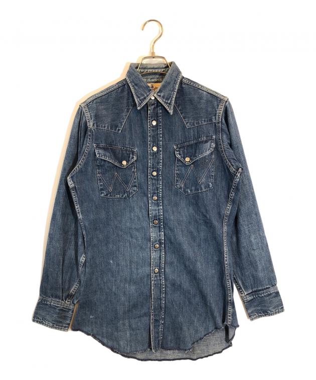 中古・古着通販】Wrangler (ラングラー) 27MW デニムウエスタンシャツ