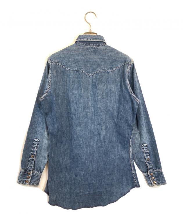 中古・古着通販】Wrangler (ラングラー) 27MW デニムウエスタンシャツ