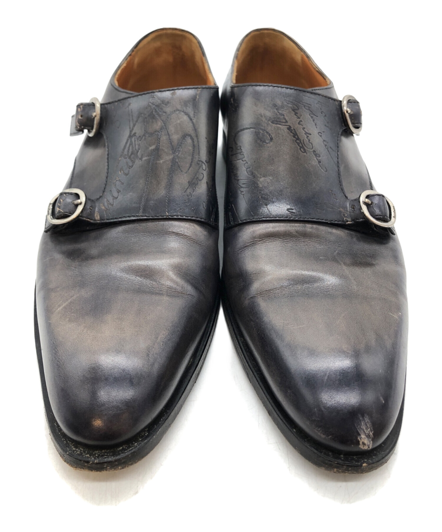 ダブルモンクストラップ ベルルッティ Berluti レザー JP BERLUTI 