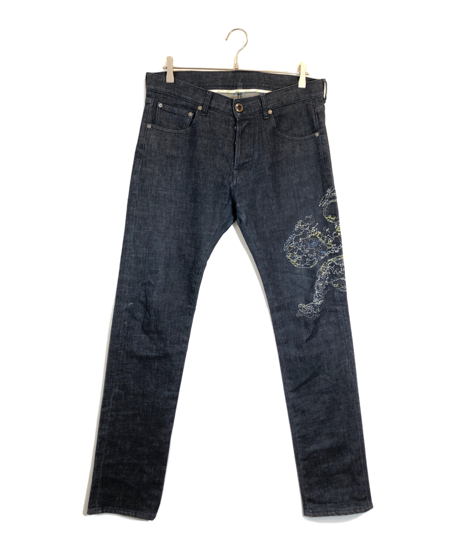ETRO エトロ　ジーンズ　デニム 中古・古着通販】ETRO (エトロ) 刺繍デニムパンツ インディゴ サイズ