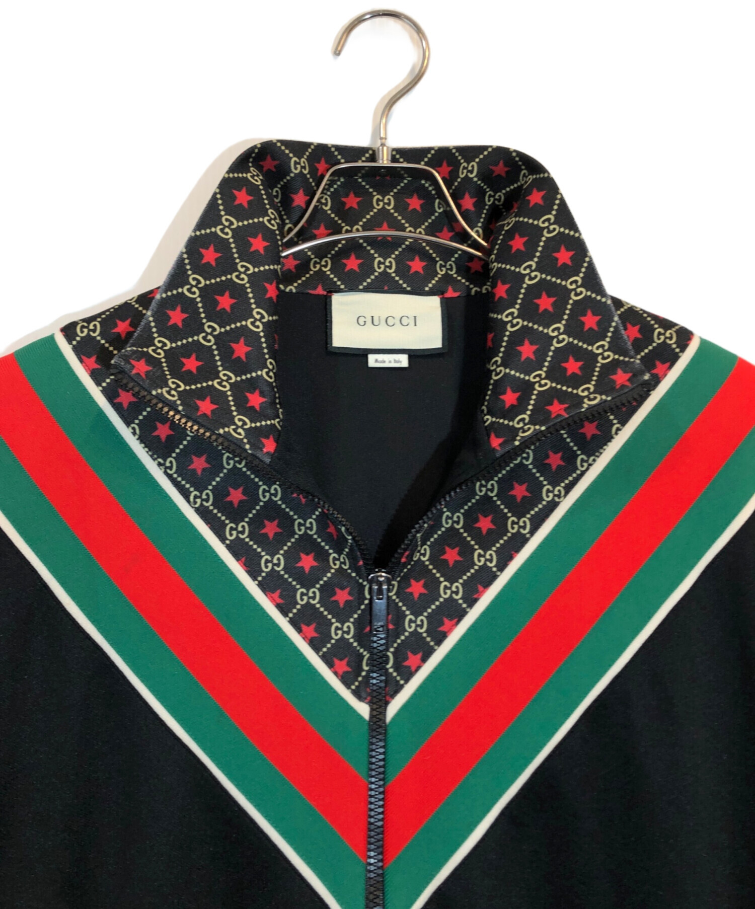 中古・古着通販】GUCCI (グッチ) GGトラックジャケット ブラック