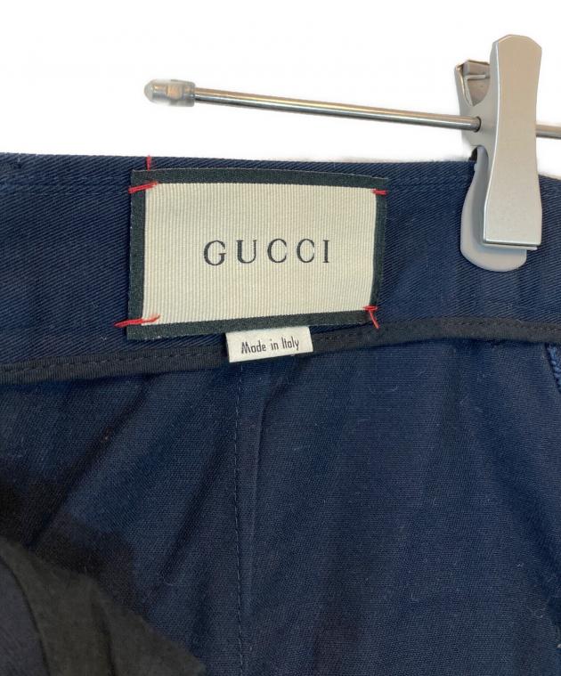 中古・古着通販】GUCCI (グッチ) ハーフパンツ ネイビー サイズ:46