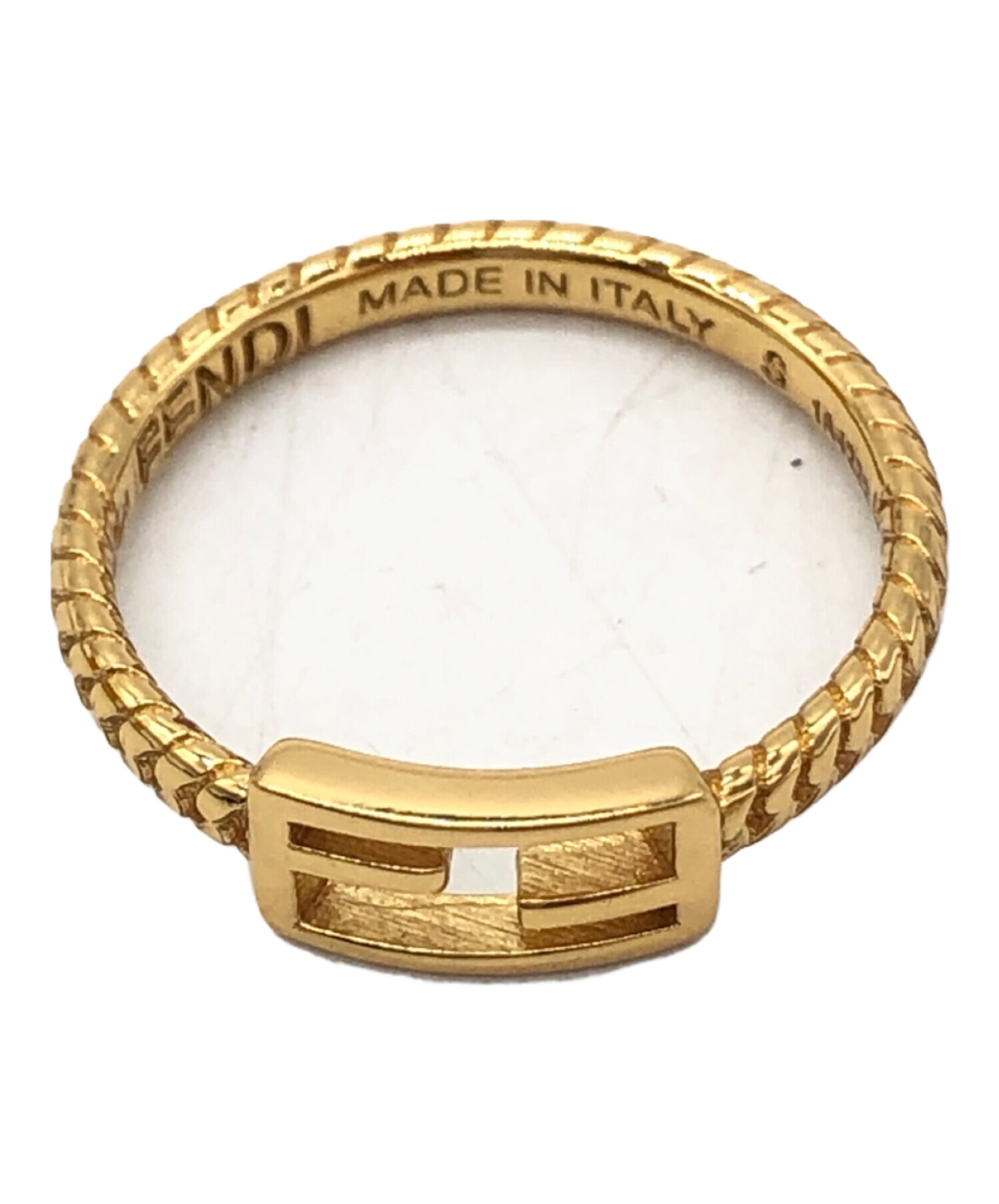 中古・古着通販】FENDI (フェンディ) バゲット リング ゴールド サイズ