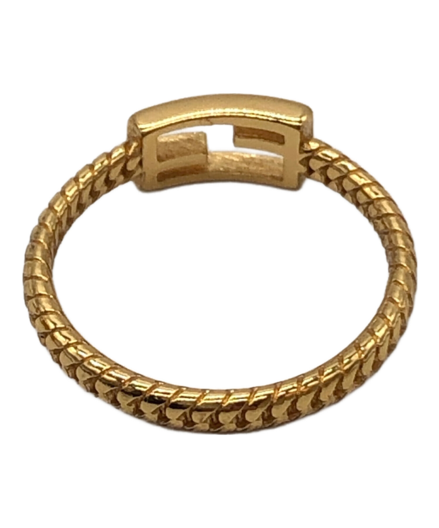 中古・古着通販】FENDI (フェンディ) バゲット リング ゴールド サイズ