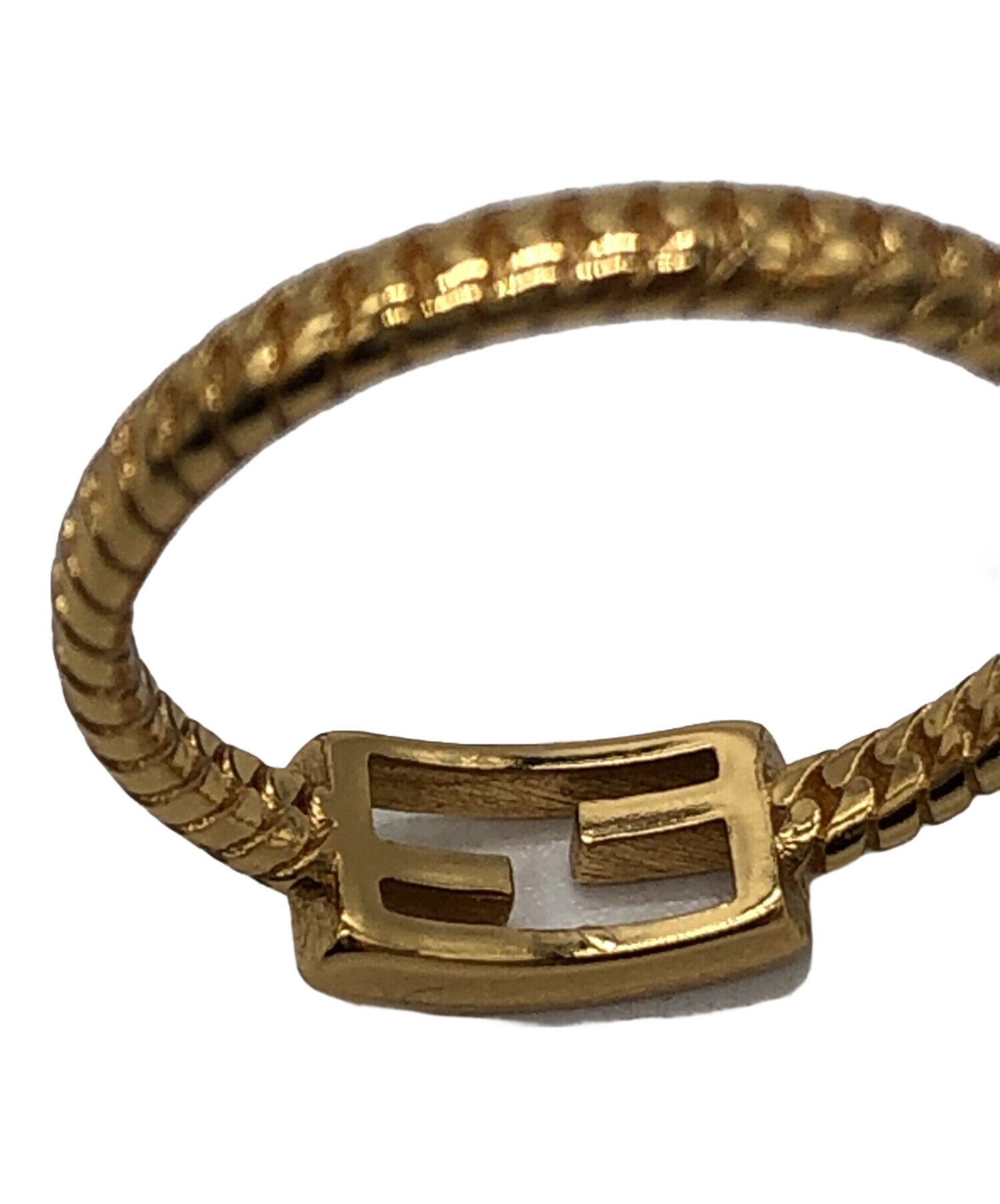 中古・古着通販】FENDI (フェンディ) バゲット リング ゴールド サイズ 