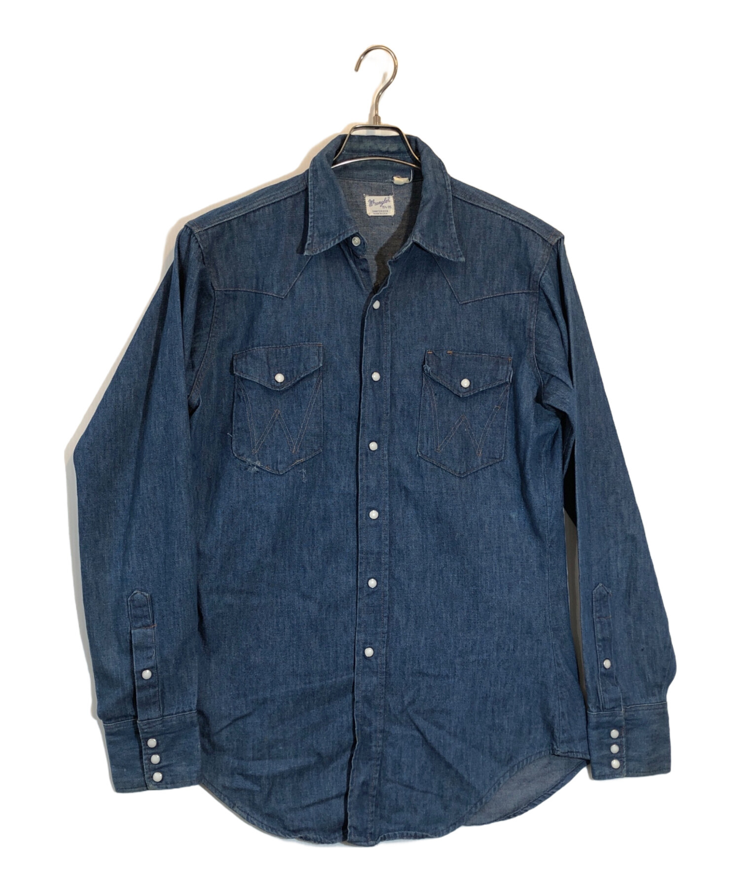 中古・古着通販】Wrangler (ラングラー) 27MW デニムウエスタンシャツ