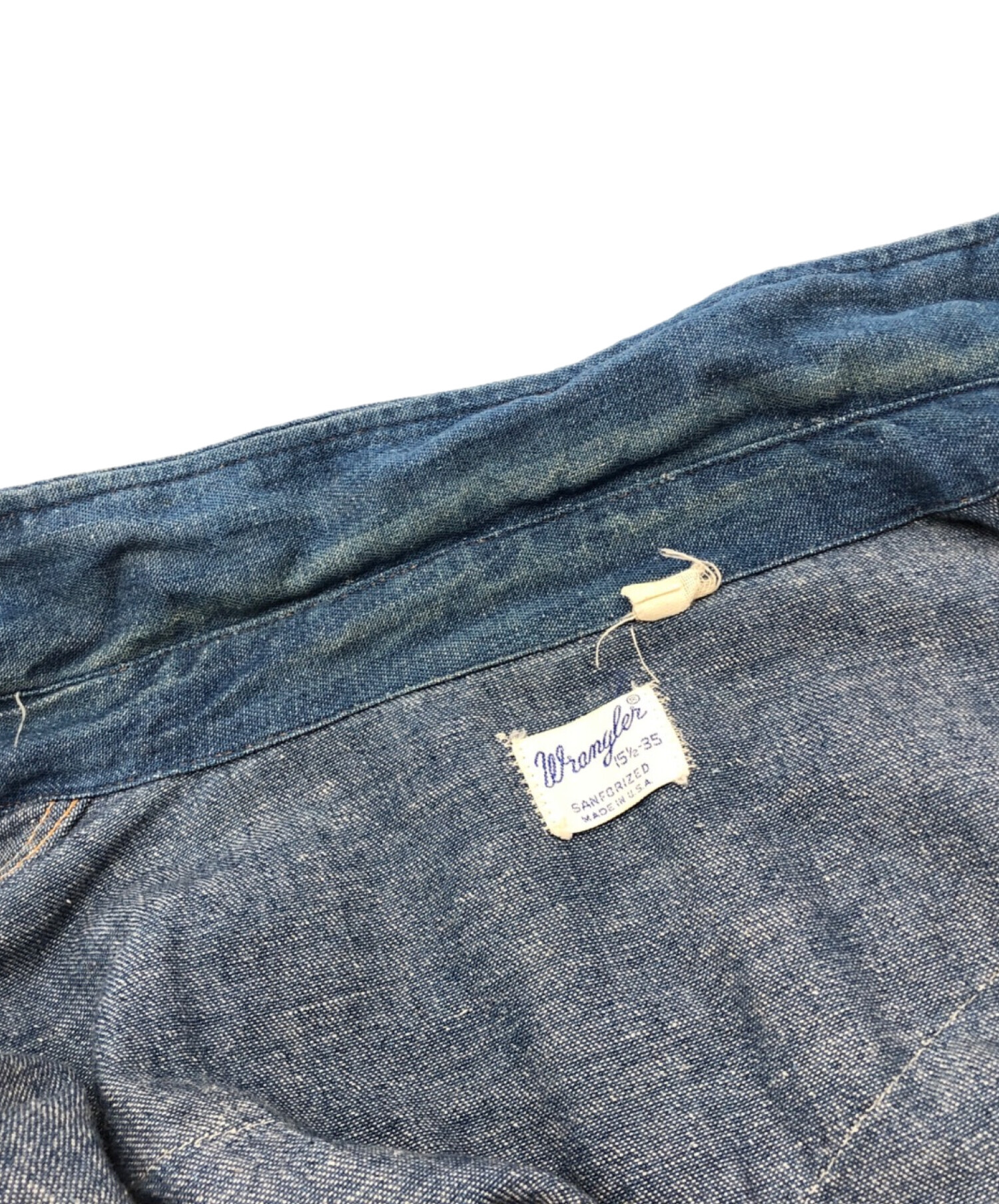 中古・古着通販】Wrangler (ラングラー) 27MW デニムウエスタンシャツ