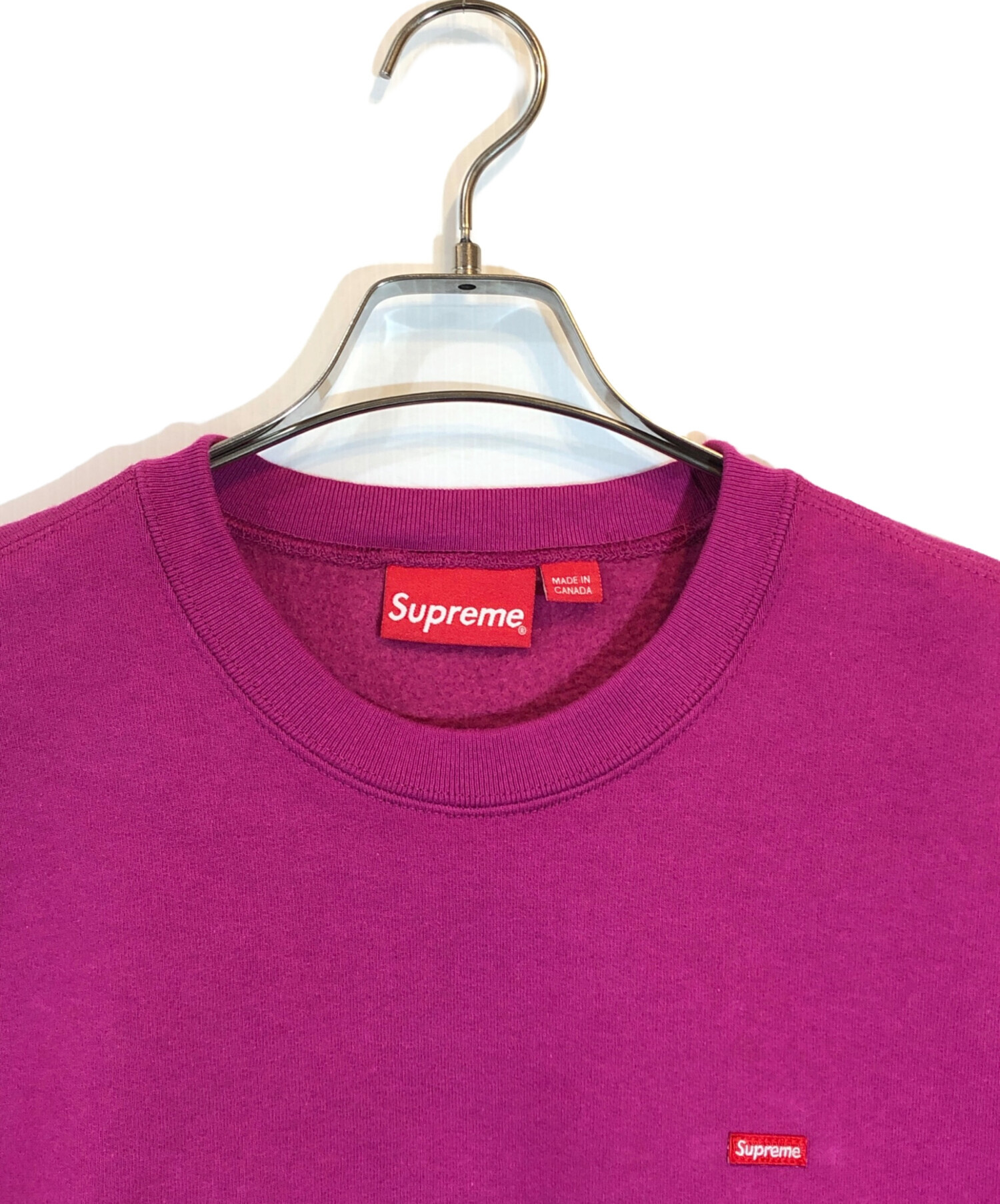 中古・古着通販】Supreme (シュプリーム) SMALL BOX CREWNECK パープル