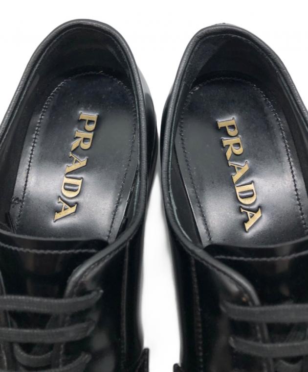 中古・古着通販】PRADA (プラダ) ドレスシューズ ブラック サイズ:6