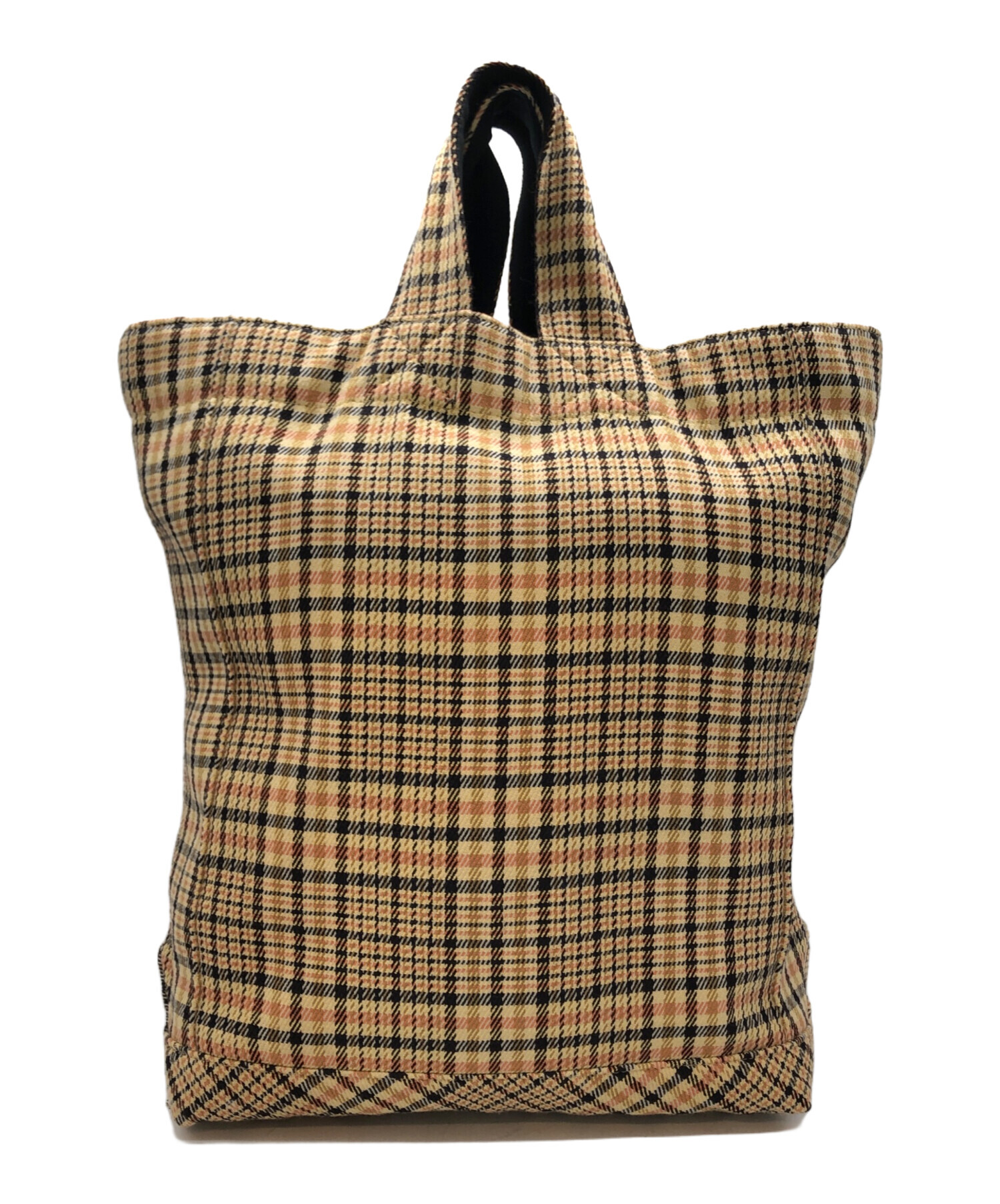 中古・古着通販】BLAMINK (ブラミンク) チェック柄トートバッグ 中古・古着通販】BLAMINK (ブラミンク) チェック柄トートバッグ