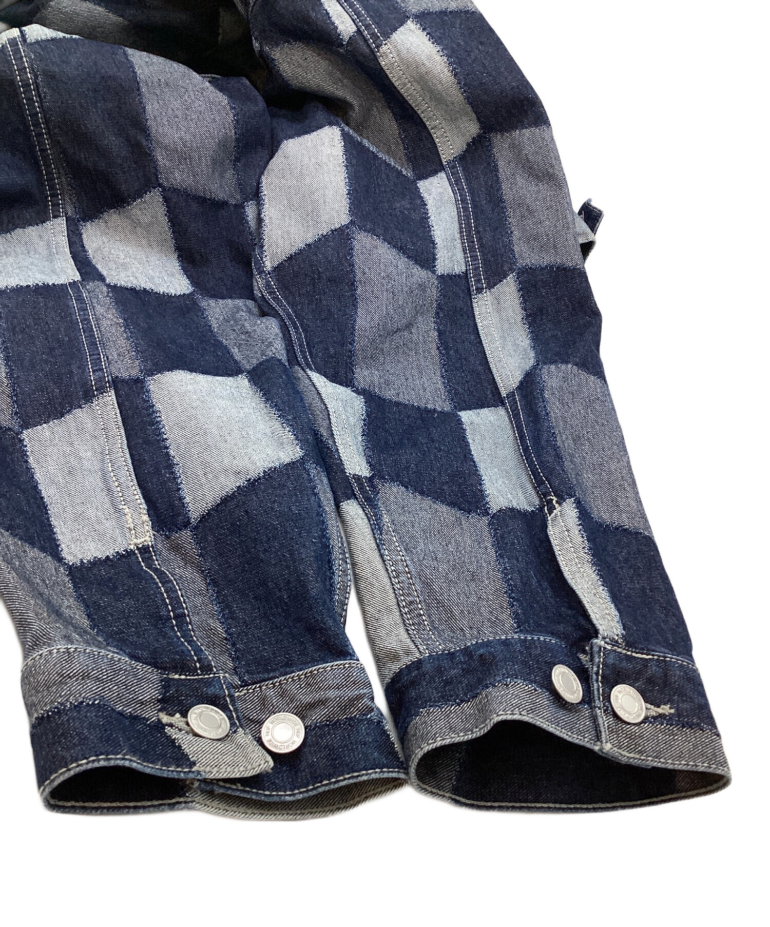 ジ*ー様 HUF ハフ パッチワーク デニムジャケット XXL インディゴ 中古・古着通販】HUF (ハフ) PATCHWORK DENIM JACKET インディゴ