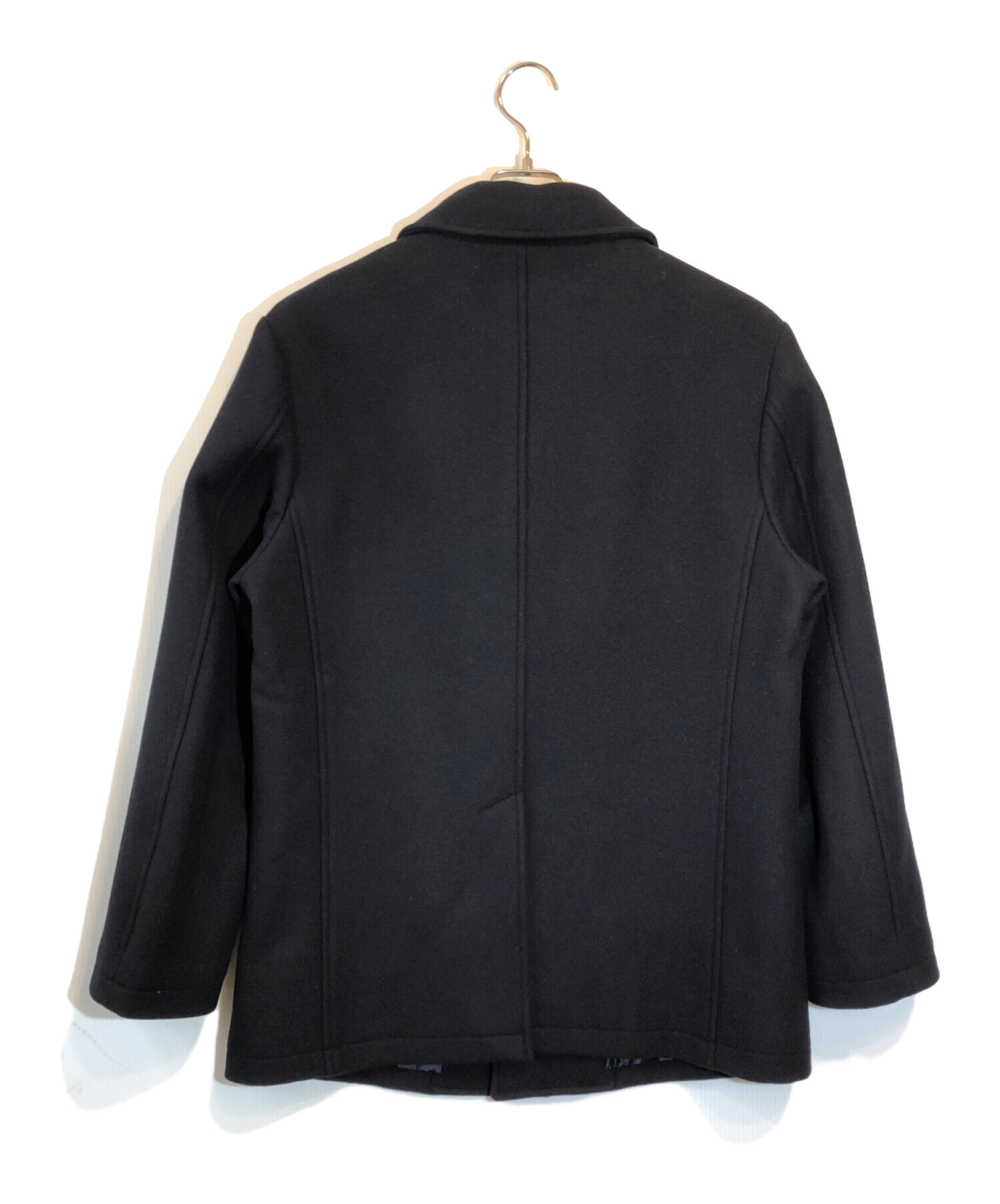 ★美品★SHIPS シップス★S140ウールハーフコート★Sサイズ★ネイビー★ 中古・古着通販】SHIPS (シップス) S140 ウールシルク シングル