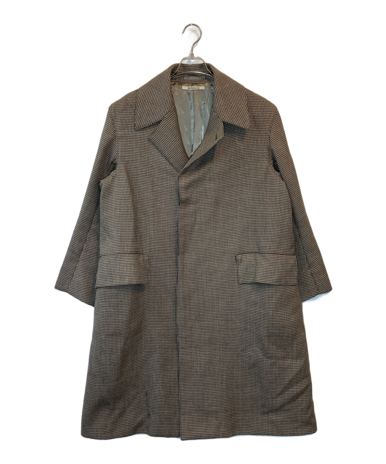 中古・古着通販】AURALEE (オーラリー) DOUBLE FACE CHECK LONG COAT
