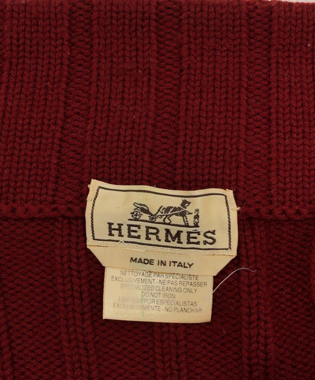 中古・古着通販】HERMES (エルメス) ジップニット レッド サイズ:M