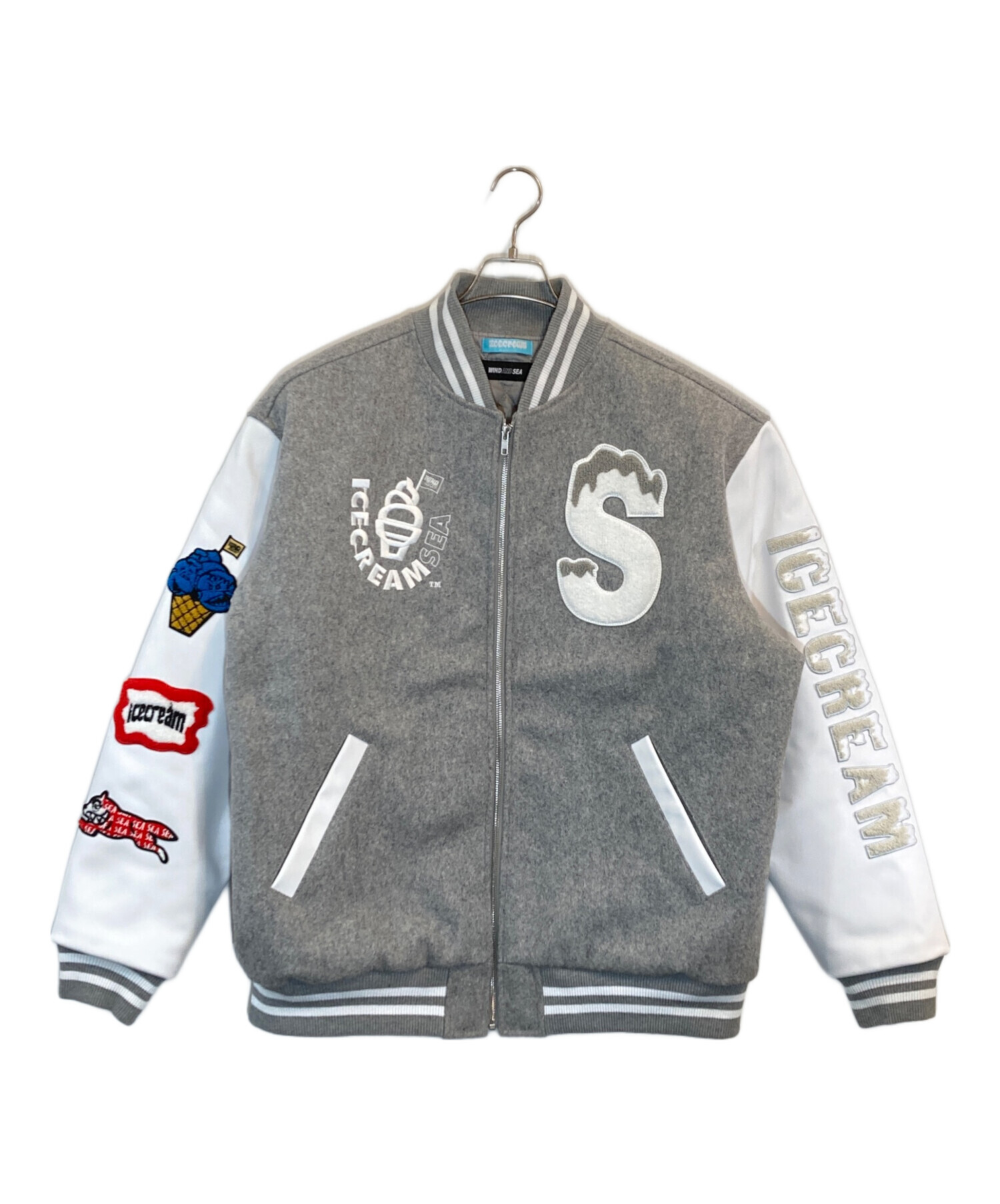 最安値！ WIND AND SEAとICECREAM wネームスタジャン 中古・古着通販】Ice Cream (アイスクリーム) WIND AND SEA (ウィン