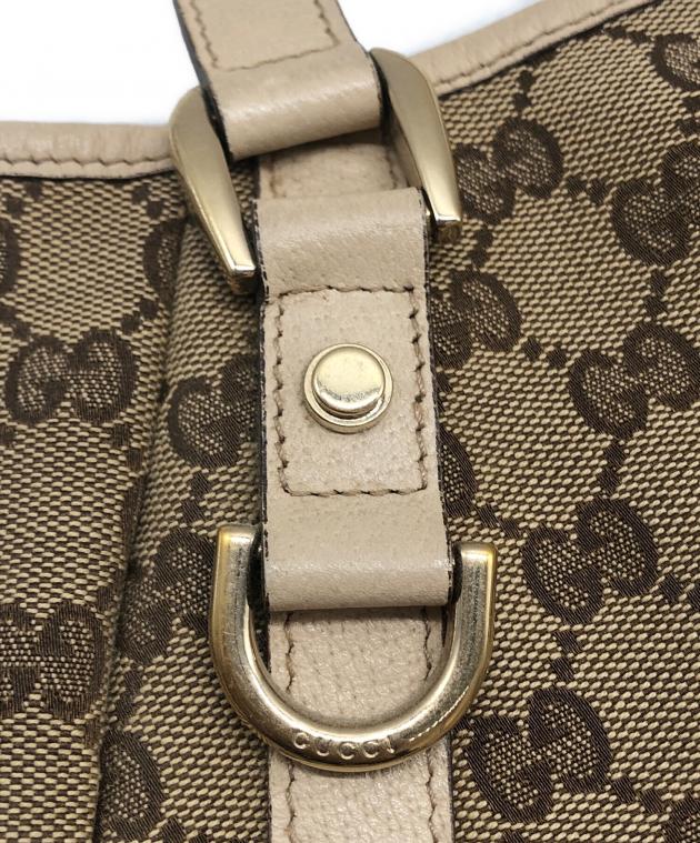 中古・古着通販】GUCCI (グッチ) GGキャンバス トートバッグ ベージュ