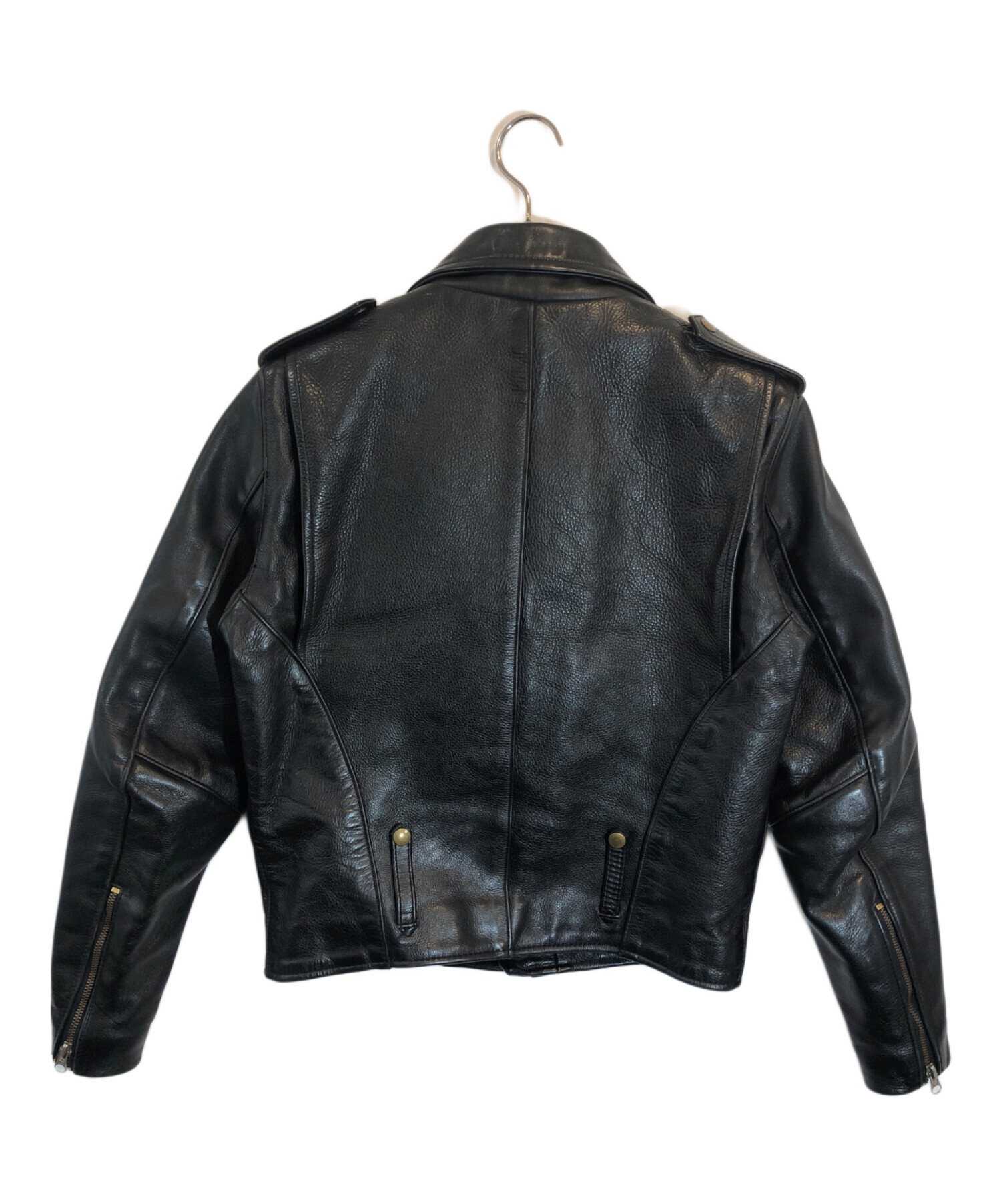 Vanson レザージャケット 38サイズ 黒 中古・古着通販】VANSON (バンソン) ライダースジャケット ブラック